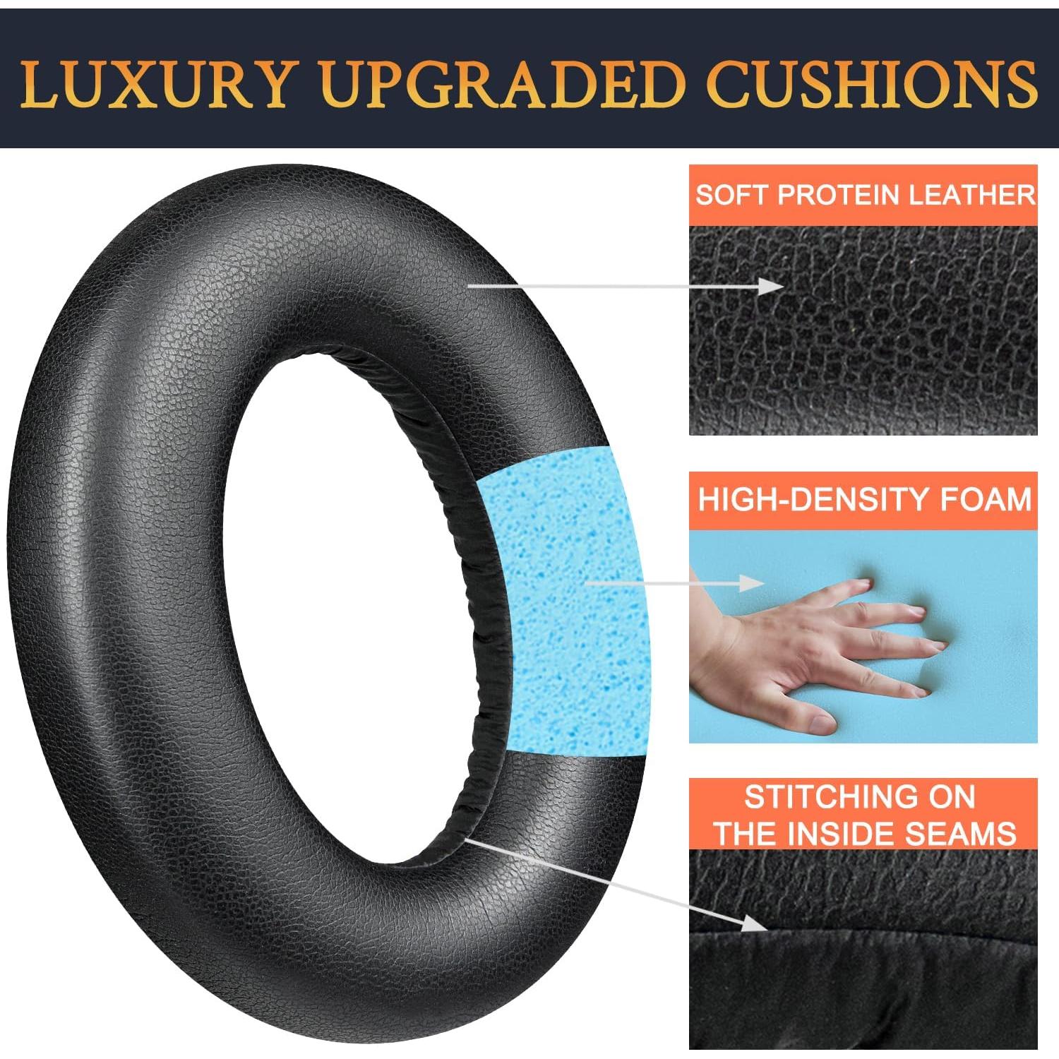 Almohadillas de Cuero SOULWIT para Auriculares Sennheiser Momentum 4