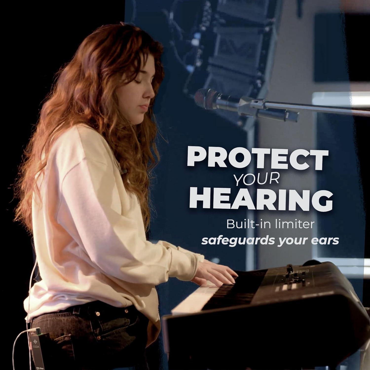 Amplificador In-Ear IEM-One-R Coda con USB-C y Volumen LED