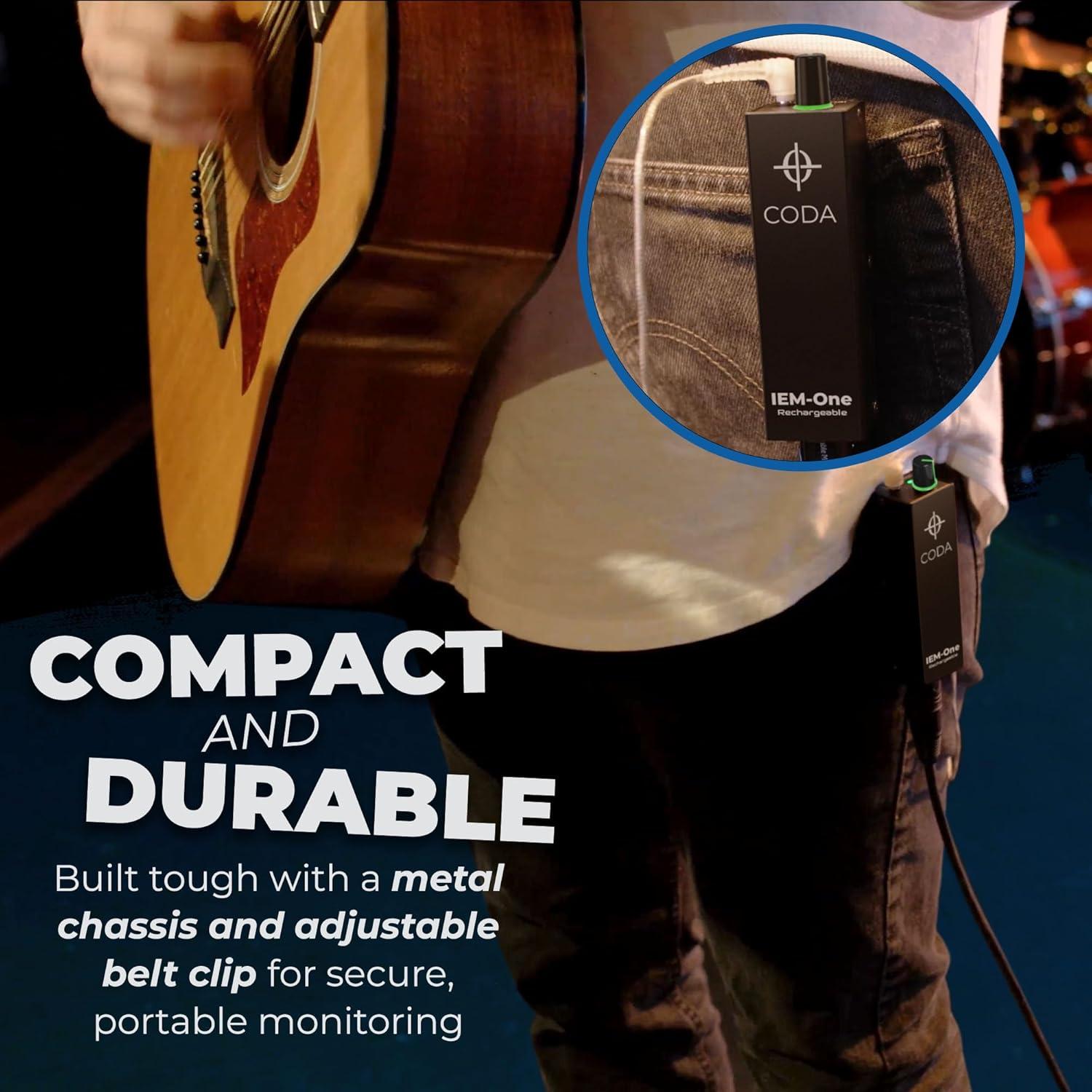 Amplificador In-Ear IEM-One-R Coda con USB-C y Volumen LED