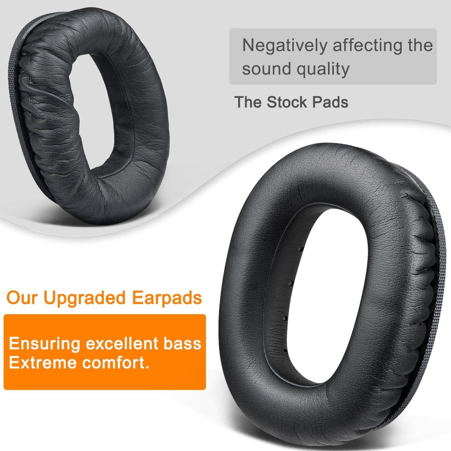 Almohadillas de Repuesto SOULWIT para Auriculares Marshall Monitor III - Negro