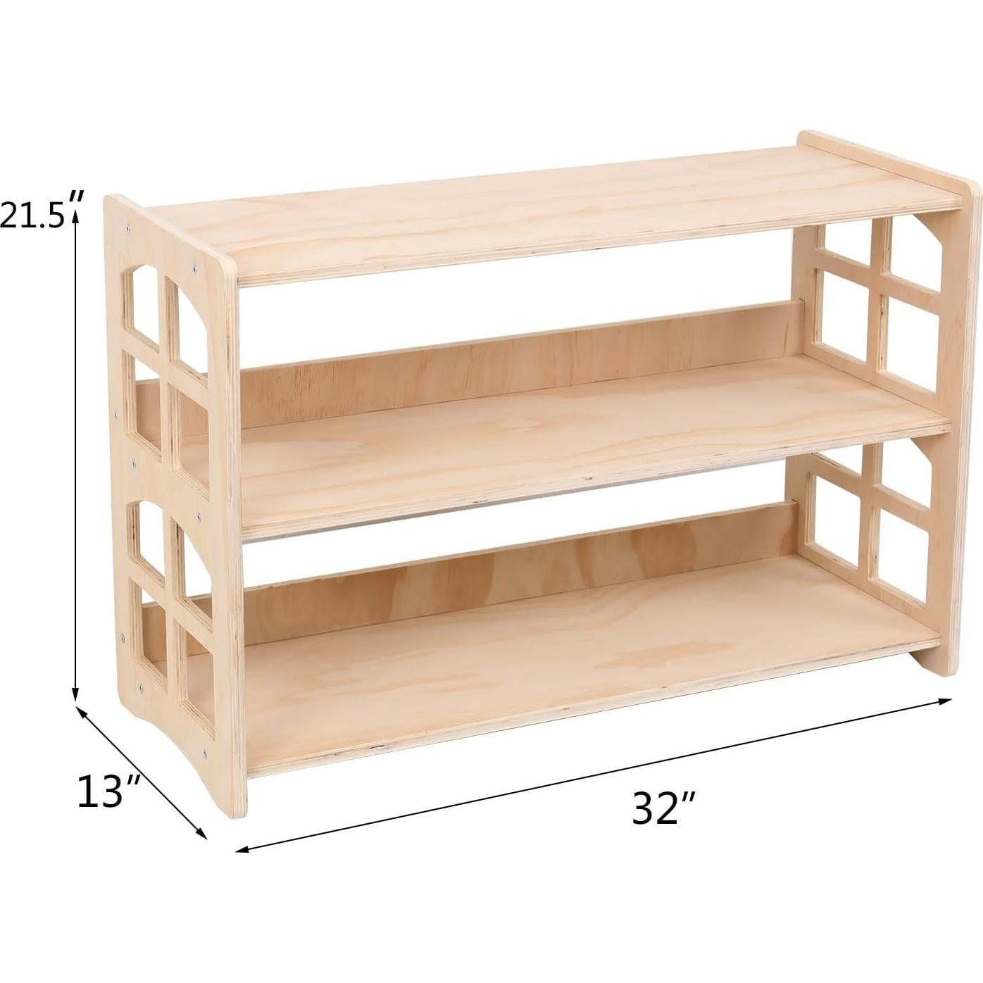 Estante Montessori FDHUIJIA 3 Niveles Madera para Juguetes