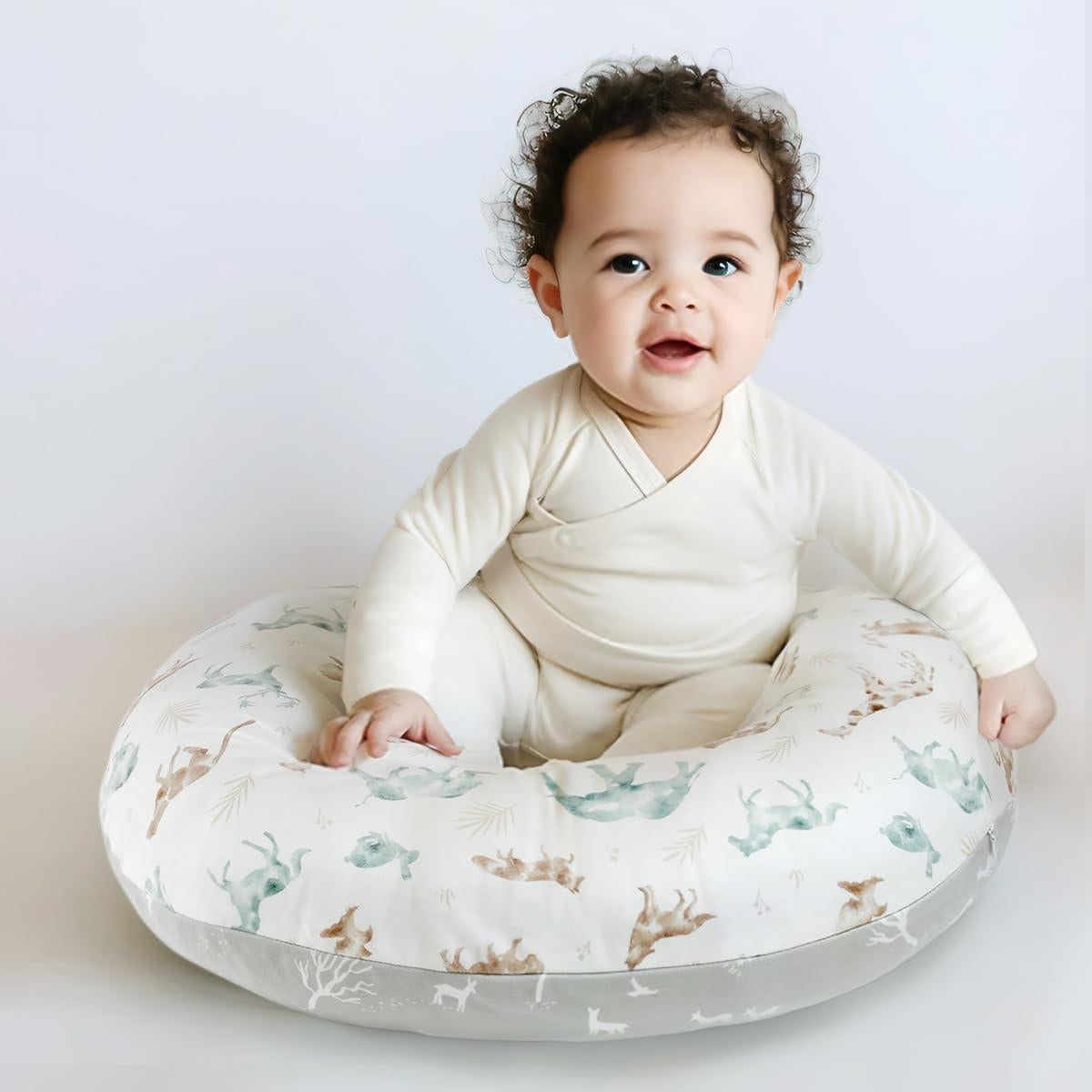 Funda de Almohada de Lactancia GRSSDER Animales Suave 58.4x50.8cm