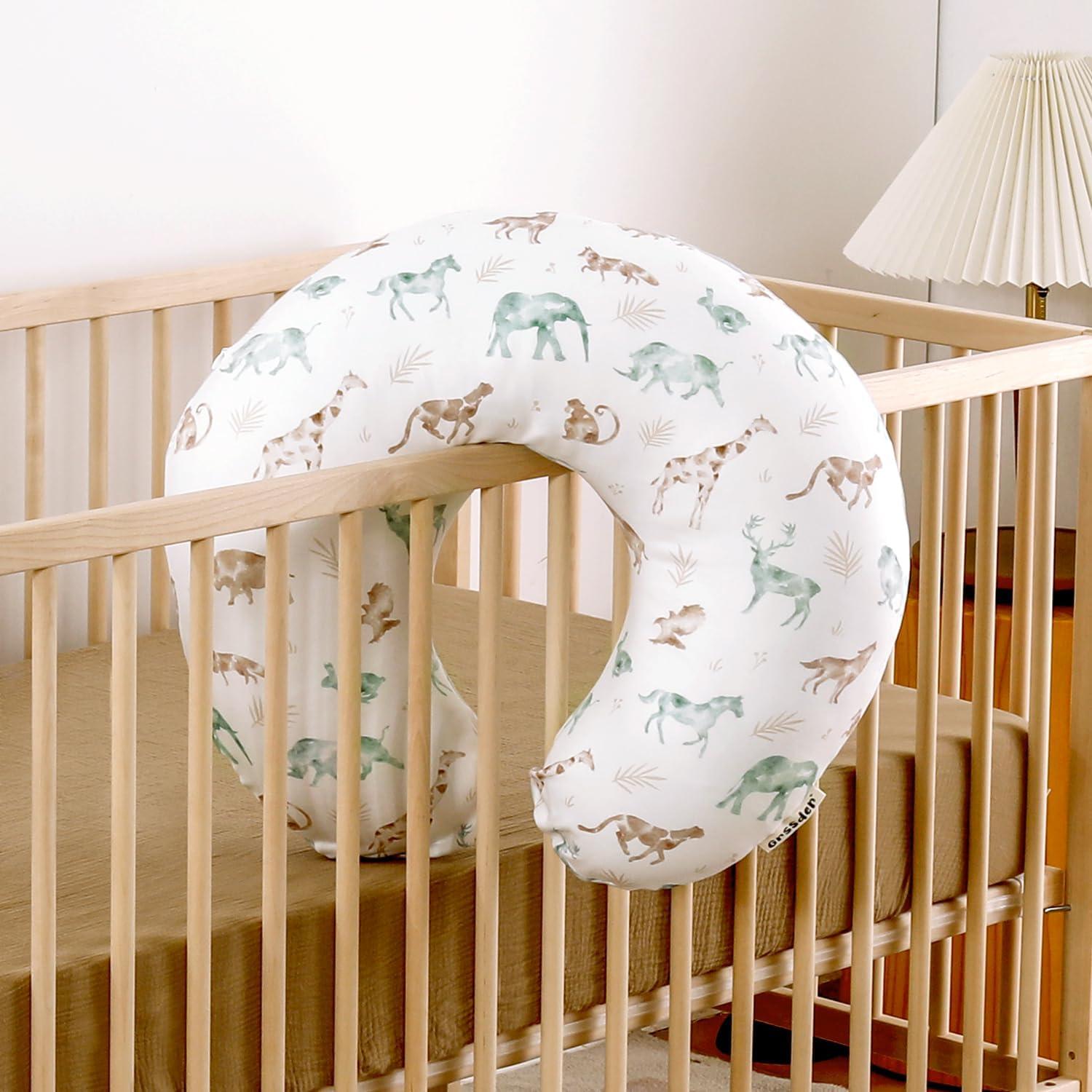 Funda de Almohada de Lactancia GRSSDER Animales Suave 58.4x50.8cm