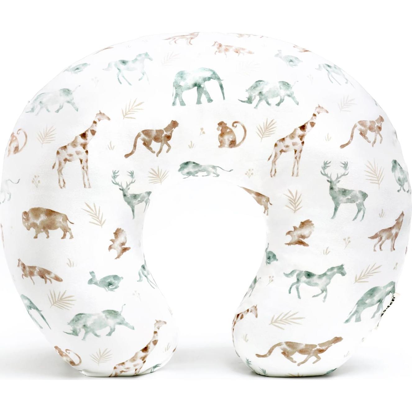 Funda de Almohada de Lactancia GRSSDER Animales Suave 58.4x50.8cm