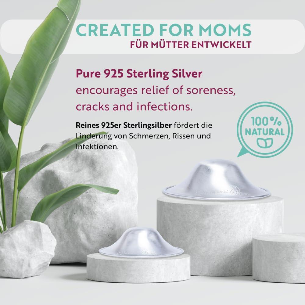 Capuchones de Lactancia Silverina 925 - Protección Pezones Grande