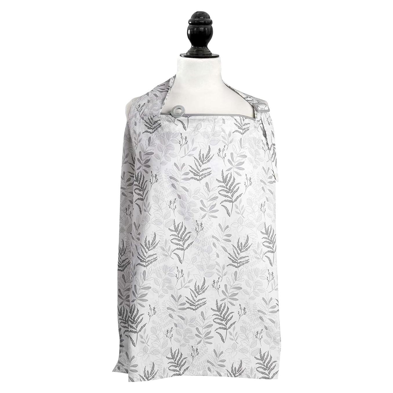 Cubierta de Lactancia Boppy 100% Algodón Helechos Grises