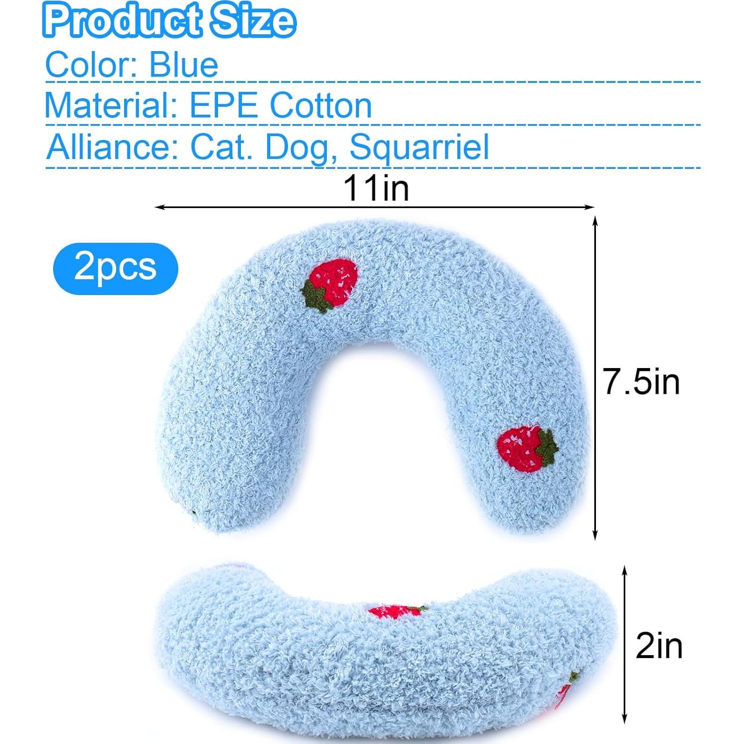 Almohada Calmante para Perro Mity 2PCS Azul 6.35cm