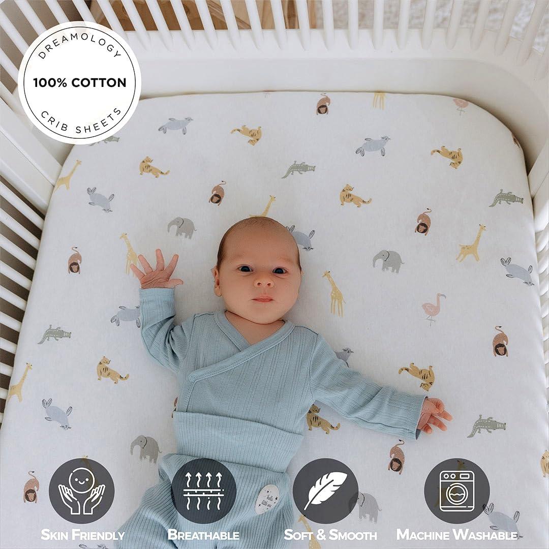 Sábanas para Cuna Mini Dreamology 100% Algodón 2-Pack Azul