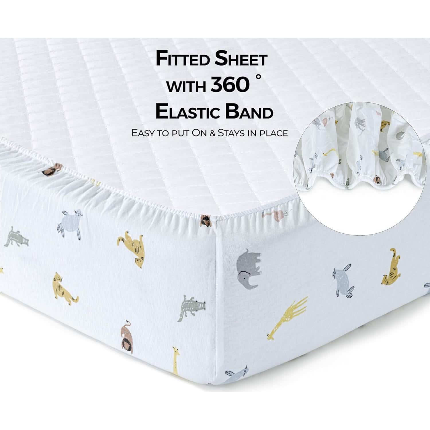 Sábanas para Cuna Mini Dreamology 100% Algodón 2-Pack Azul