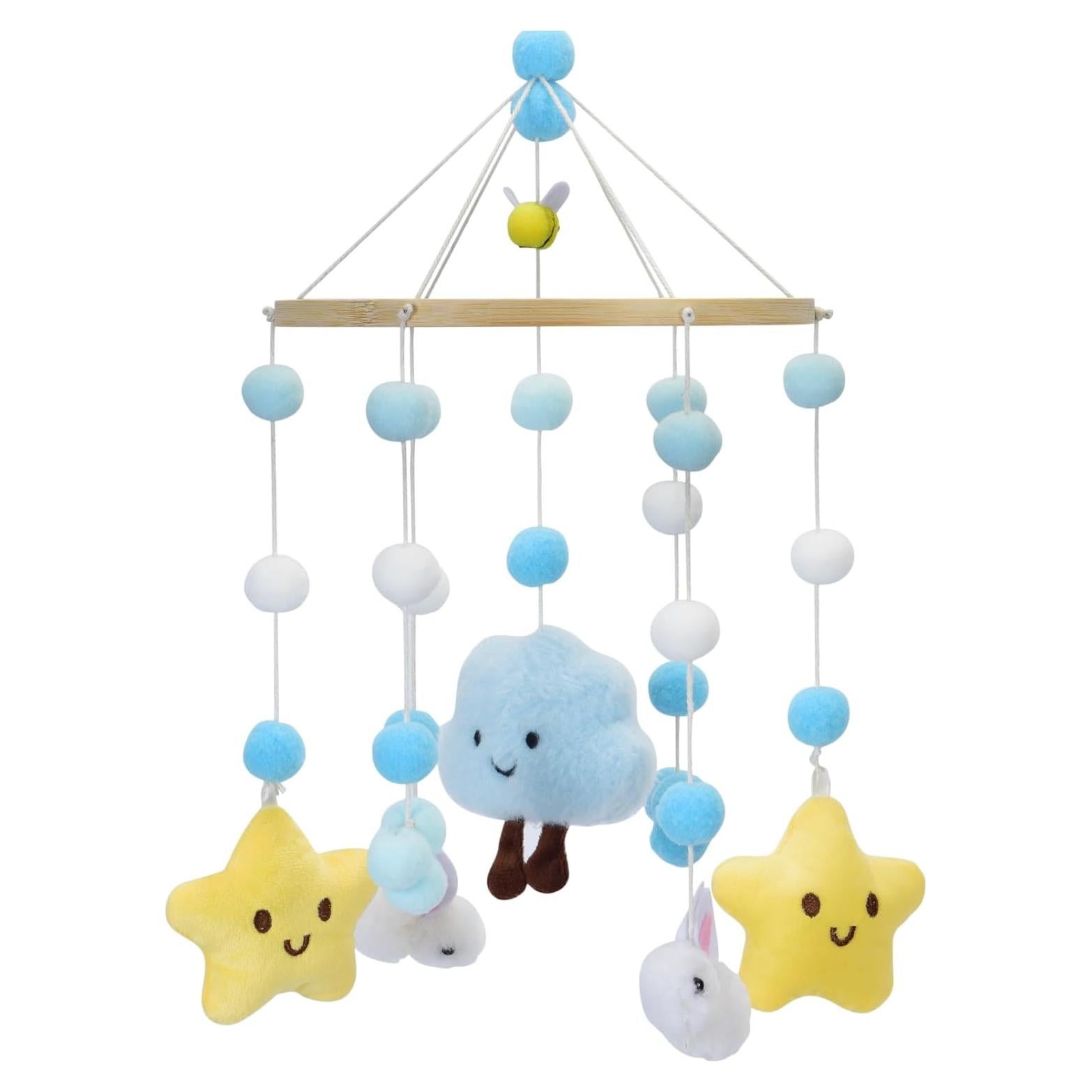 Móvil de Cuna Decorativo Fcesuk Abejas y Estrellas 20cm