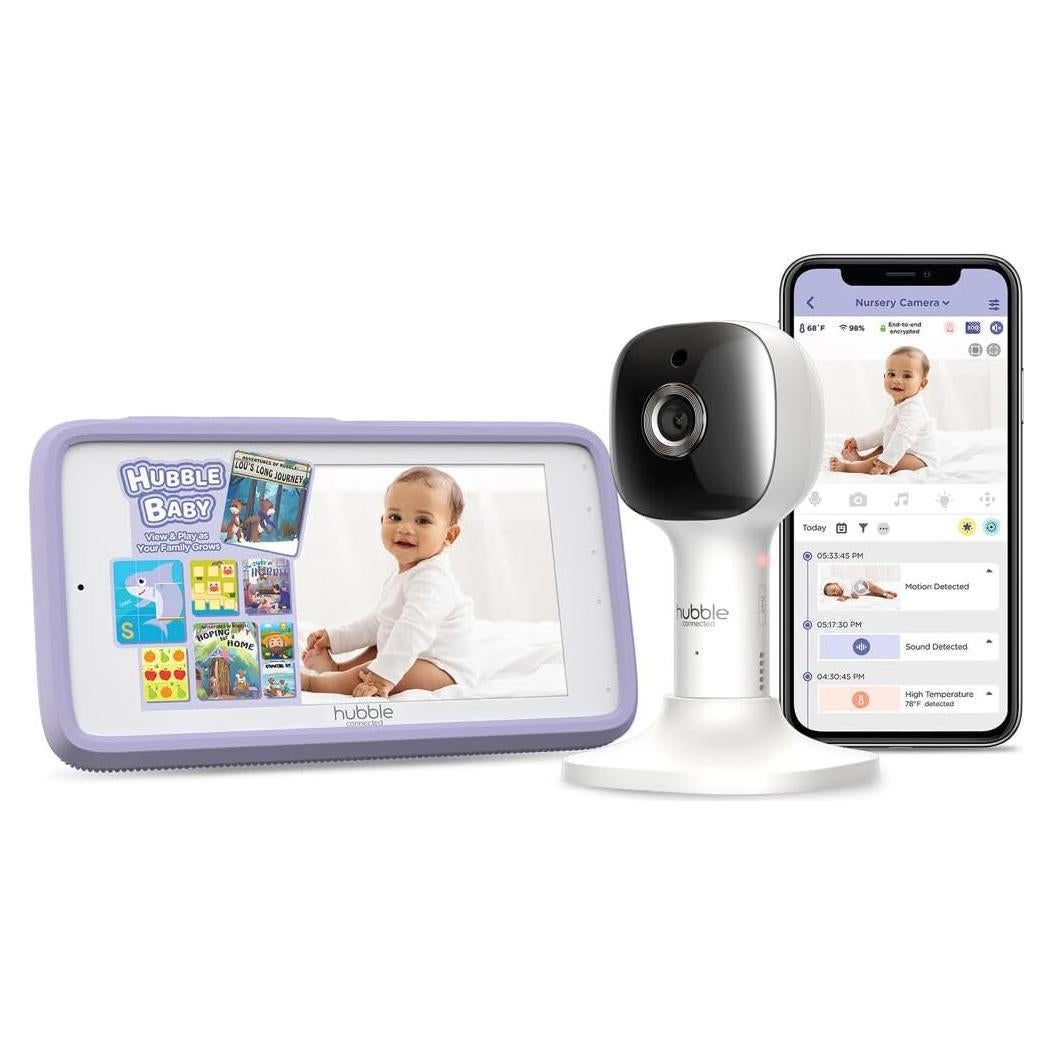 Monitor para Bebés HUBBLE CONNECTED Nursery Pal Cloud Touch 5" HD