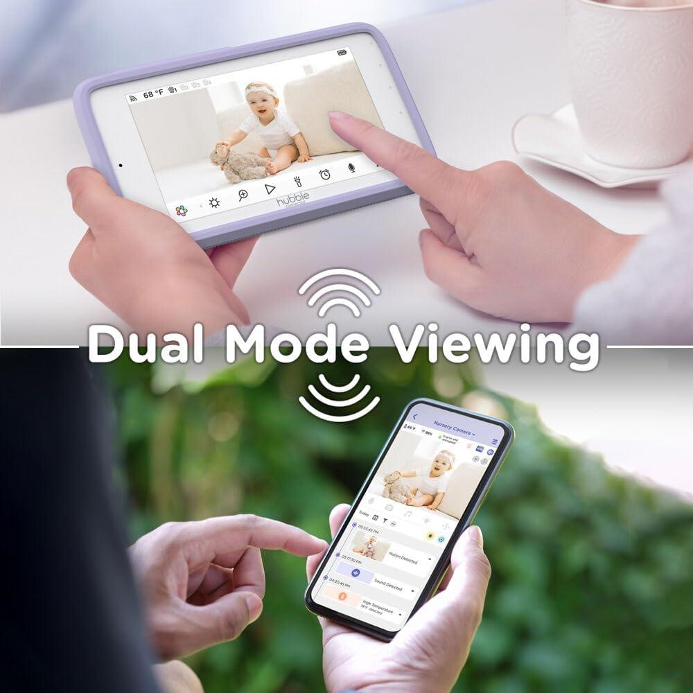 Monitor para Bebés HUBBLE CONNECTED Nursery Pal Cloud Touch 5" HD