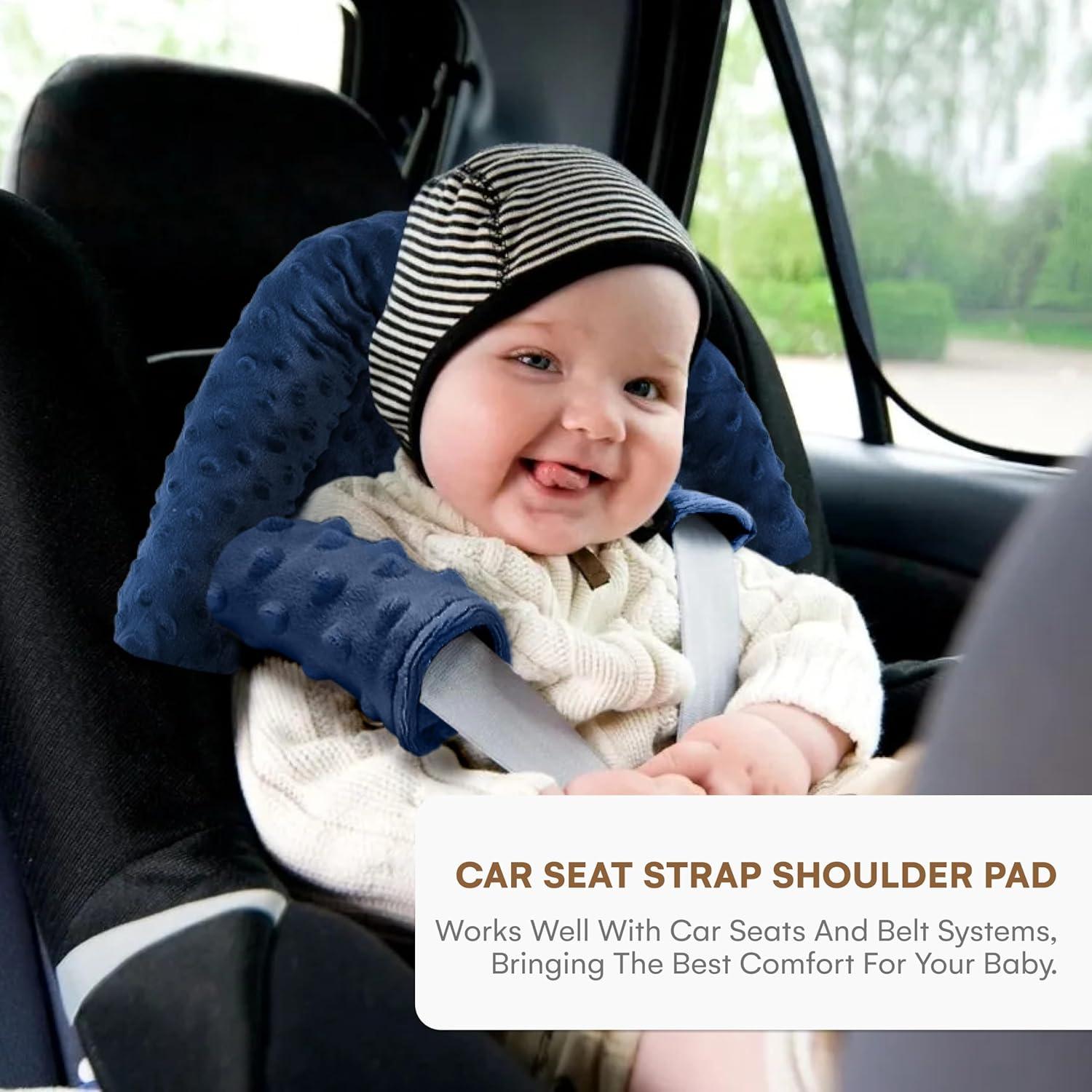 Soporte para Cabeza de Silla de Auto Bebé Comportamiento Infantil Azul