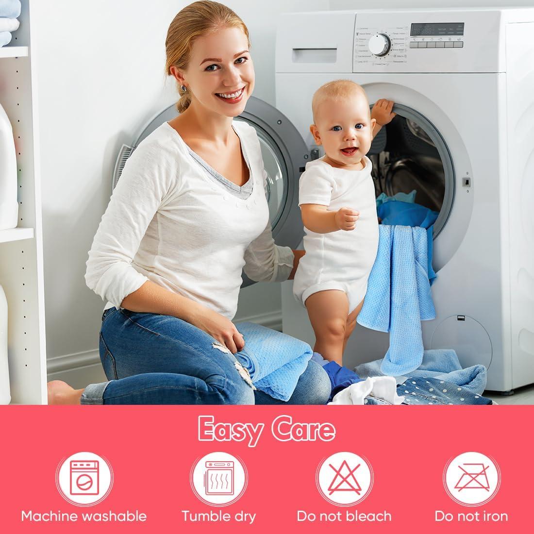 Toalla con Capucha Orighty para Bebés 71x71 cm - Azul