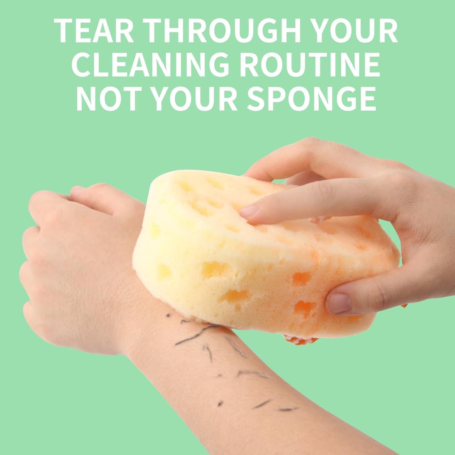 Esponjas de Ducha Exfoliantes 3 Pcs Masaje Relajante Loofah