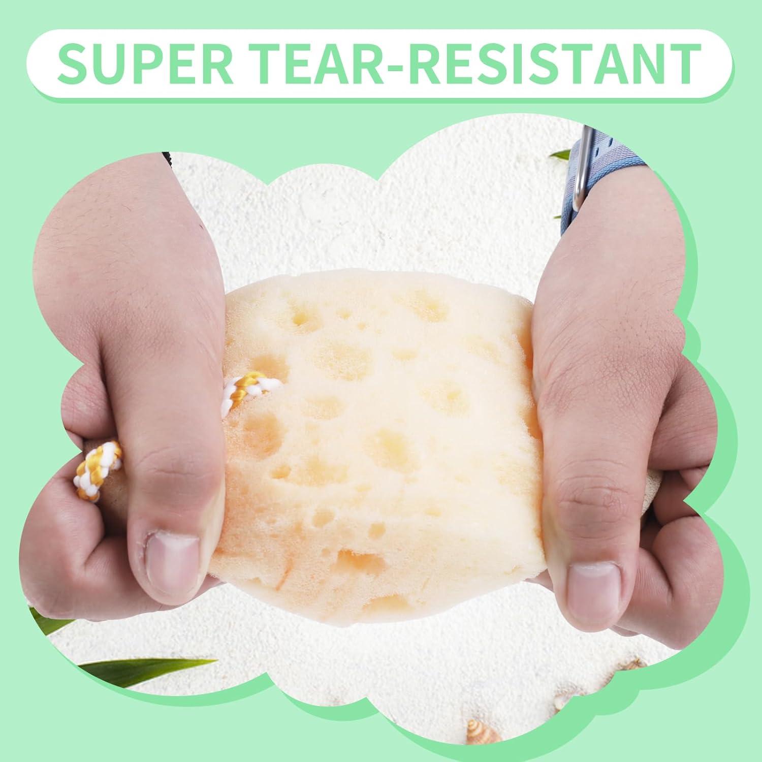 Esponjas de Ducha Exfoliantes 3 Pcs Masaje Relajante Loofah