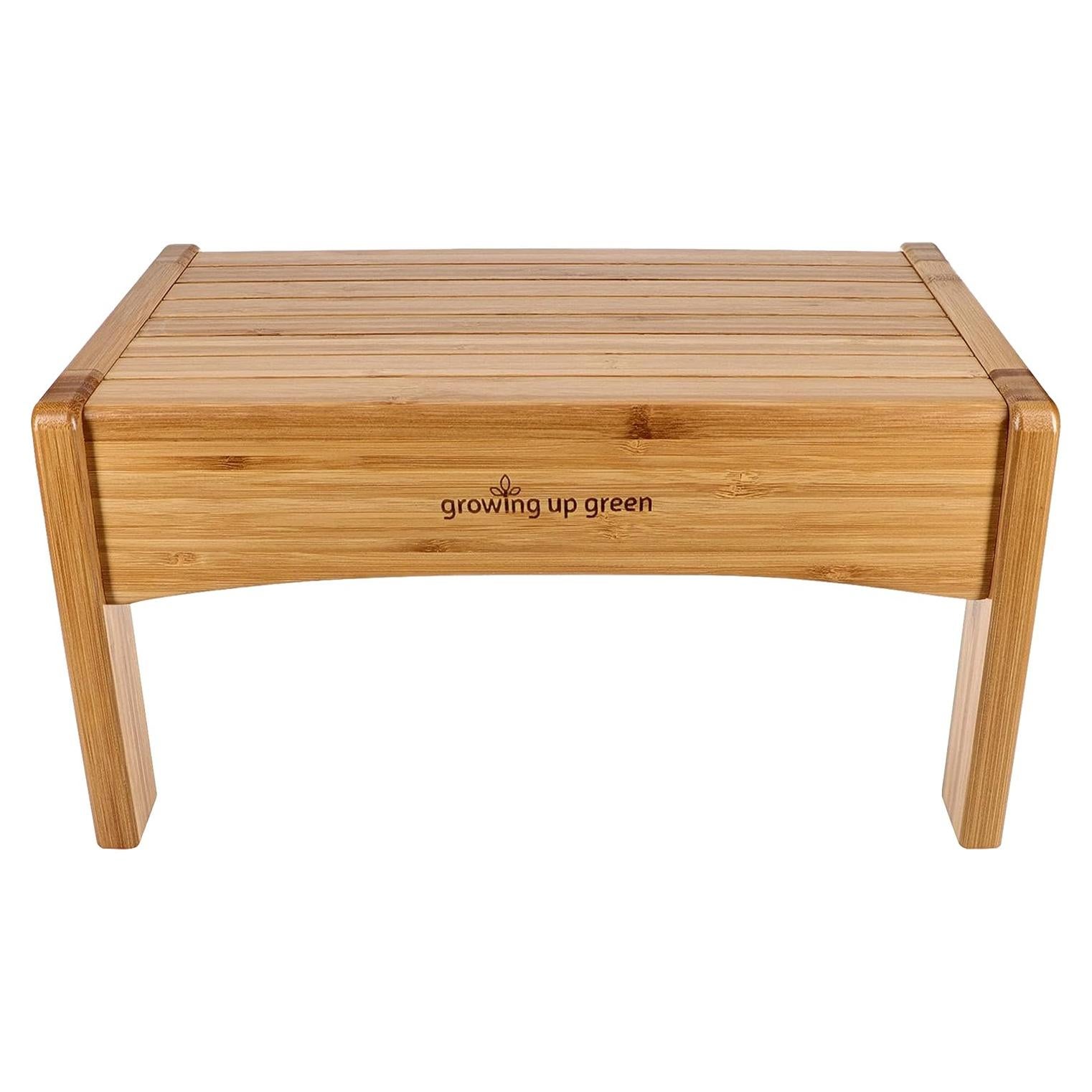 Escalera de baño Ginsey de bambú antideslizante 17.78 cm