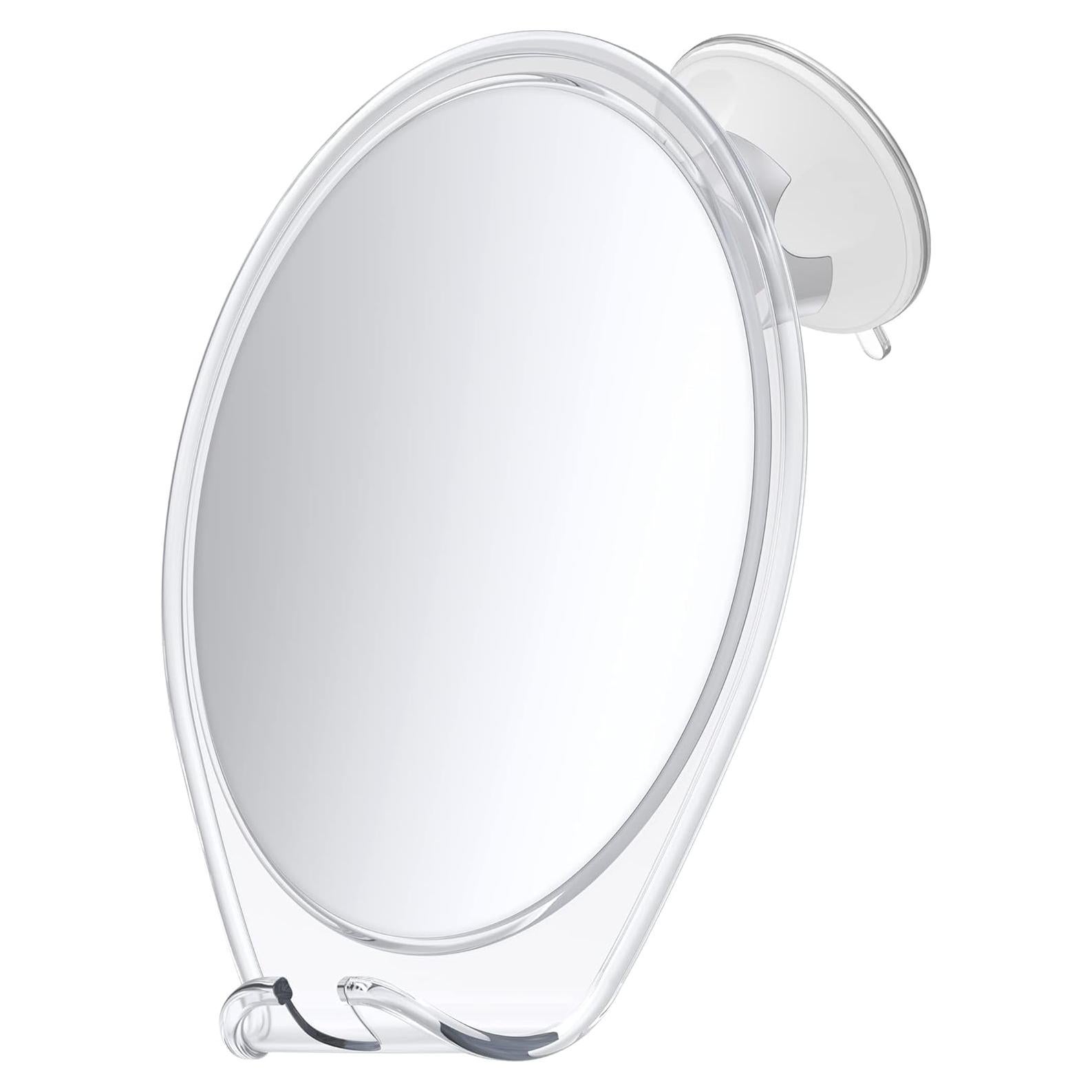 Espejo de Ducha Antivaho HONEYBULL Blanco 17.78cm - Montaje Fácil