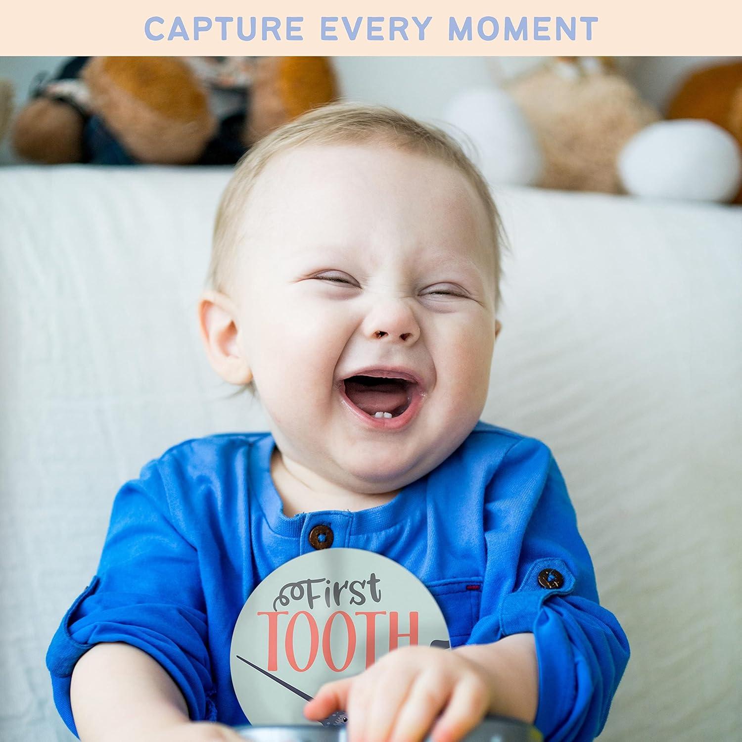 Calcomanías Mensuales para Bebés RubyRoo - Aventura - 28 Piezas