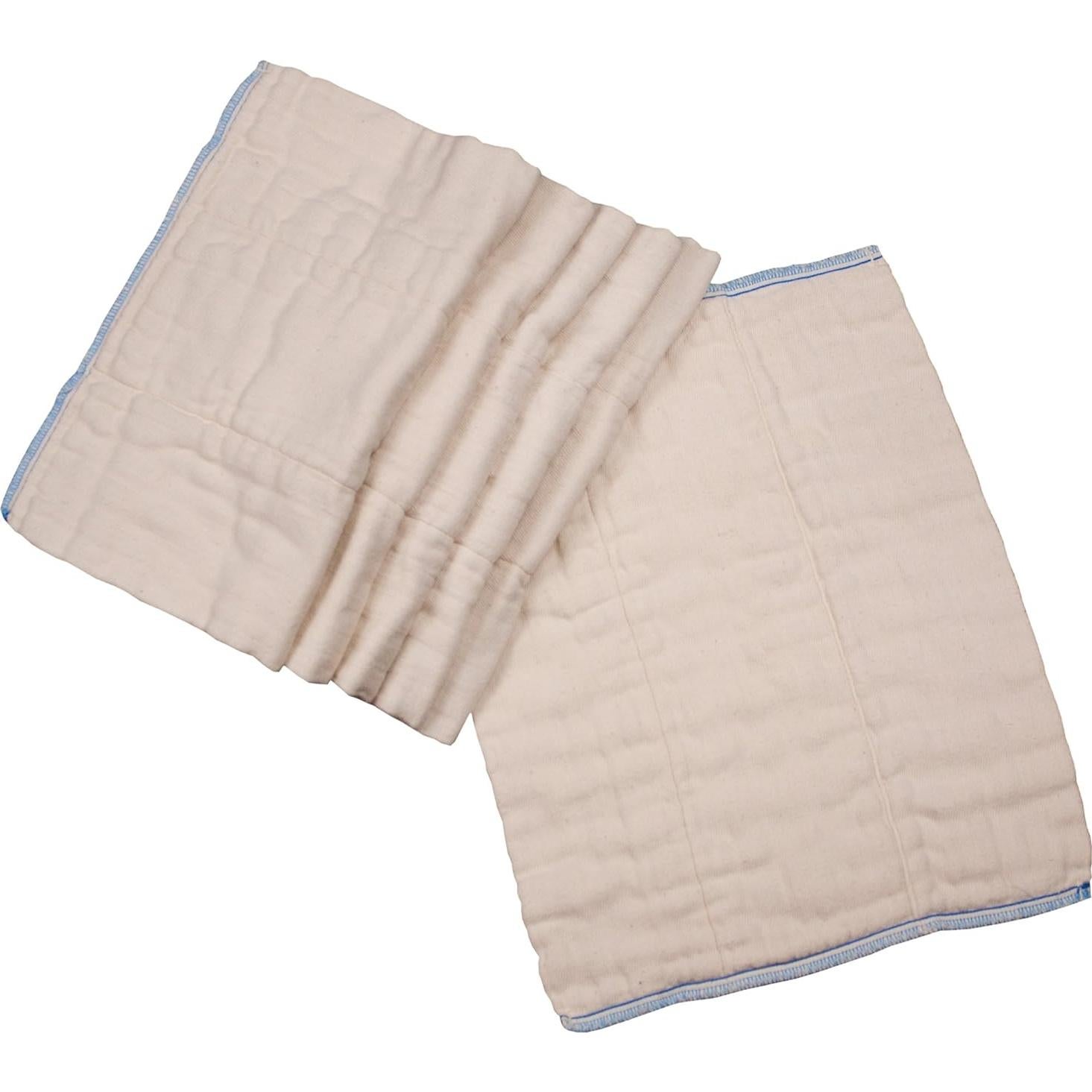 Pañales de Tela OsoCozy Prefolds Sin Blanquear Tamaño 1