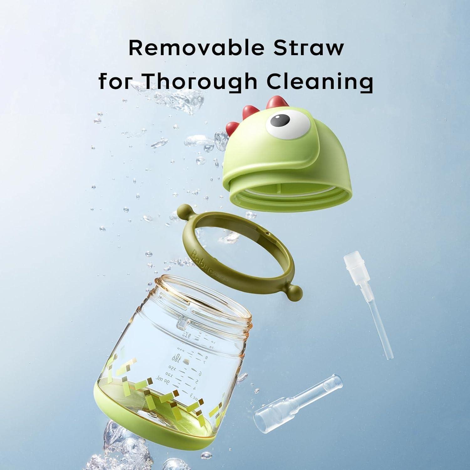 Taza Antiderrame con Pajita bc babycare 300ml Verde