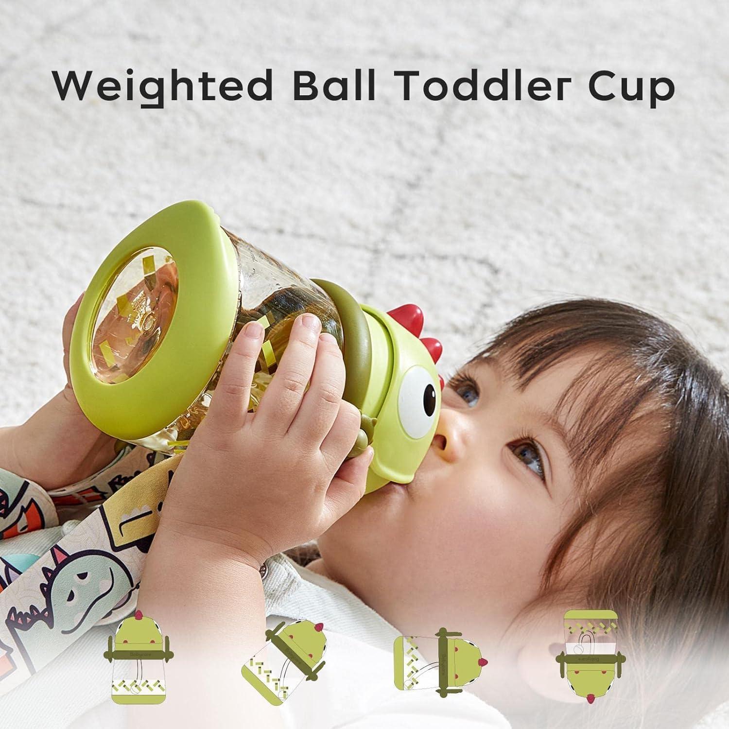 Taza Antiderrame con Pajita bc babycare 300ml Verde