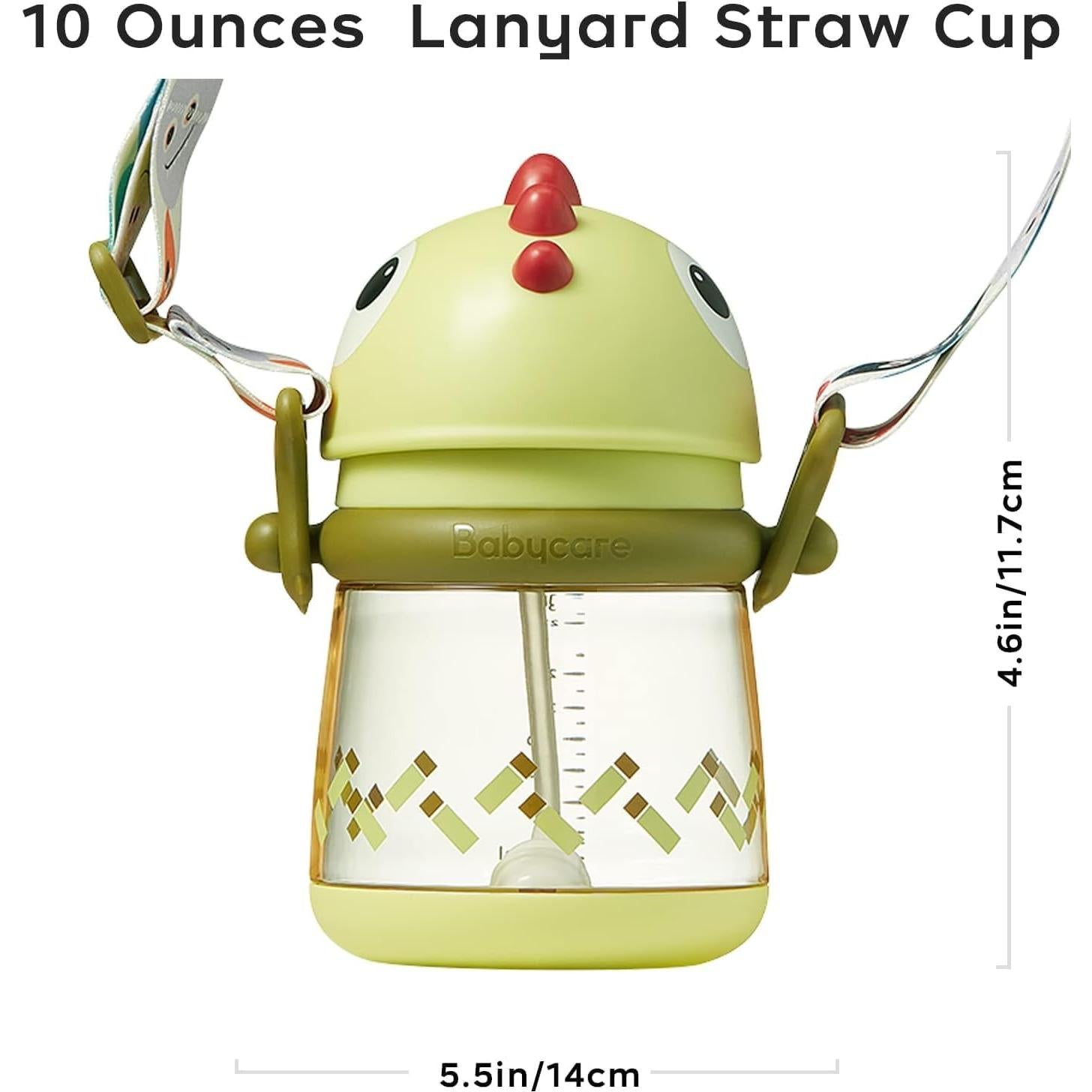 Taza Antiderrame con Pajita bc babycare 300ml Verde