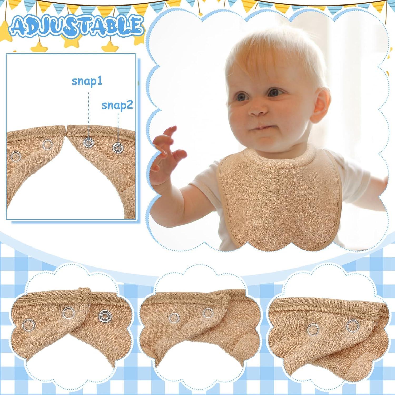 4 Baberos Comfi para Bebés Acolchados y Absorbentes