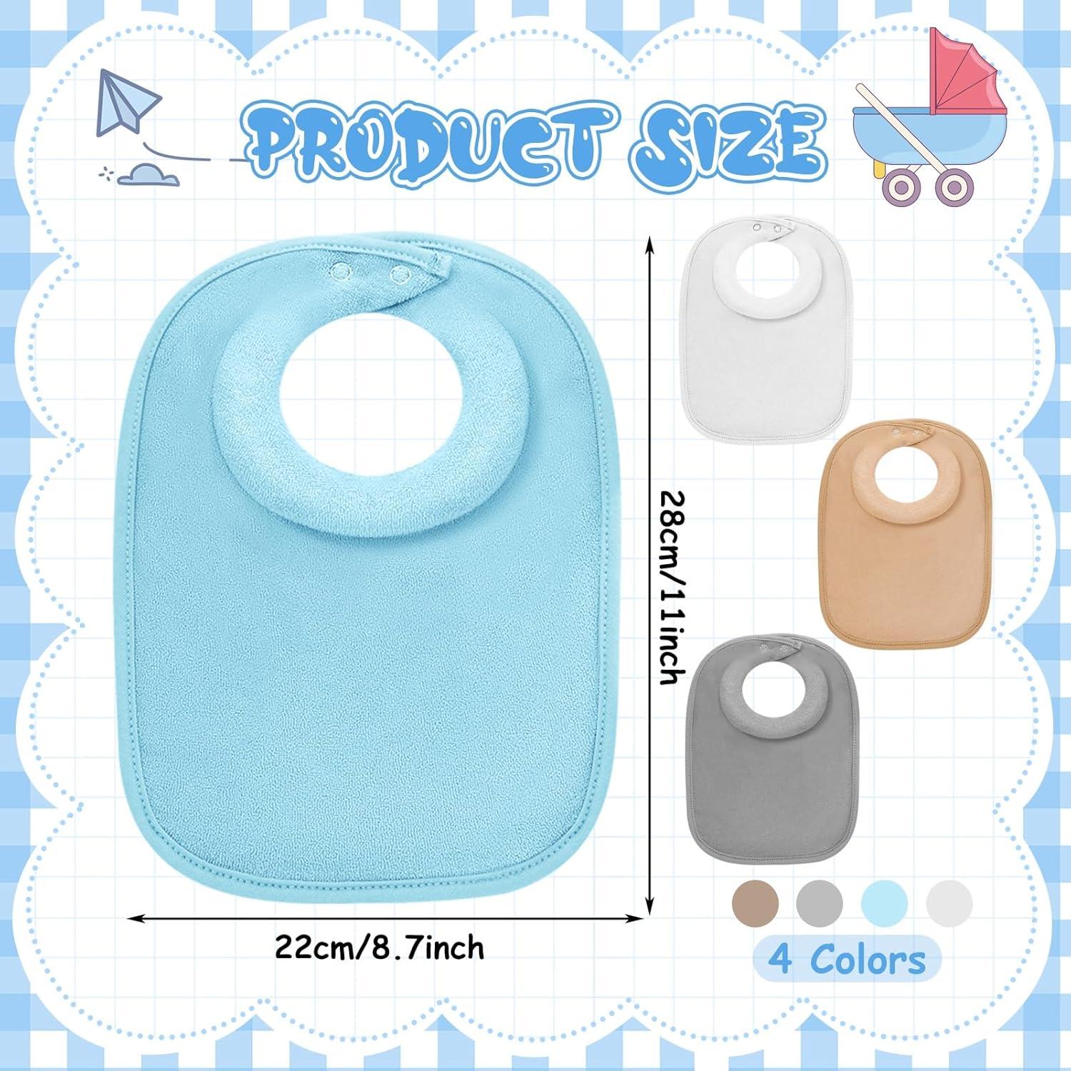 4 Baberos Comfi para Bebés Acolchados y Absorbentes