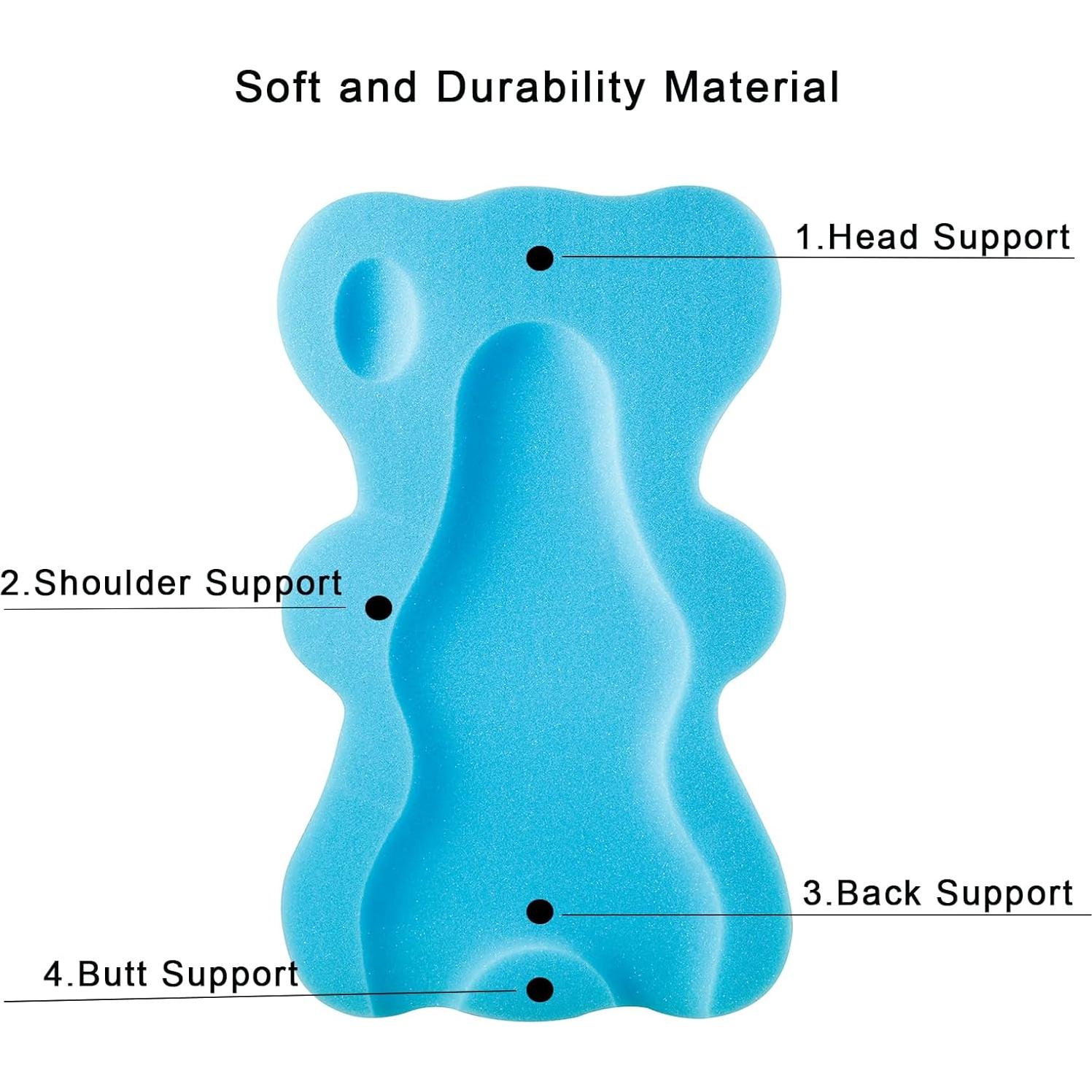 Alfombrilla de Baño PandaEar para Bebés Azul - Soporte Ergonómico