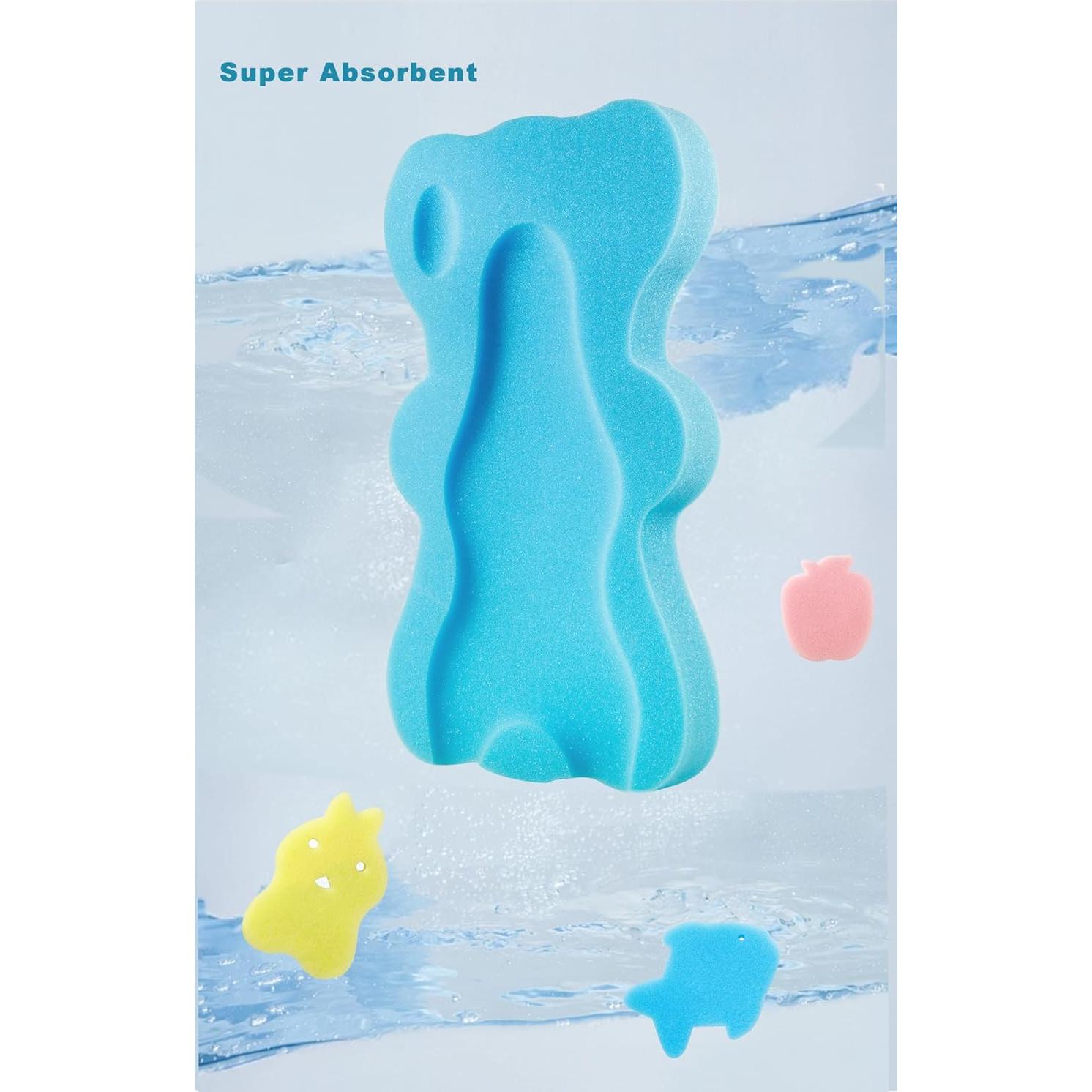 Alfombrilla de Baño PandaEar para Bebés Azul - Soporte Ergonómico