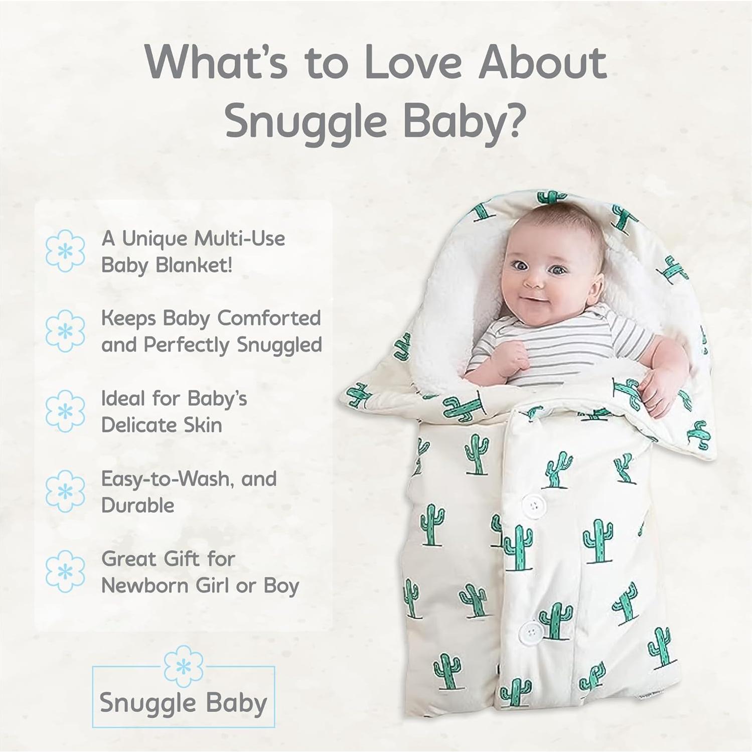 Manta Envueltoria Snuggle Baby Cactus Verde 0-3 Meses