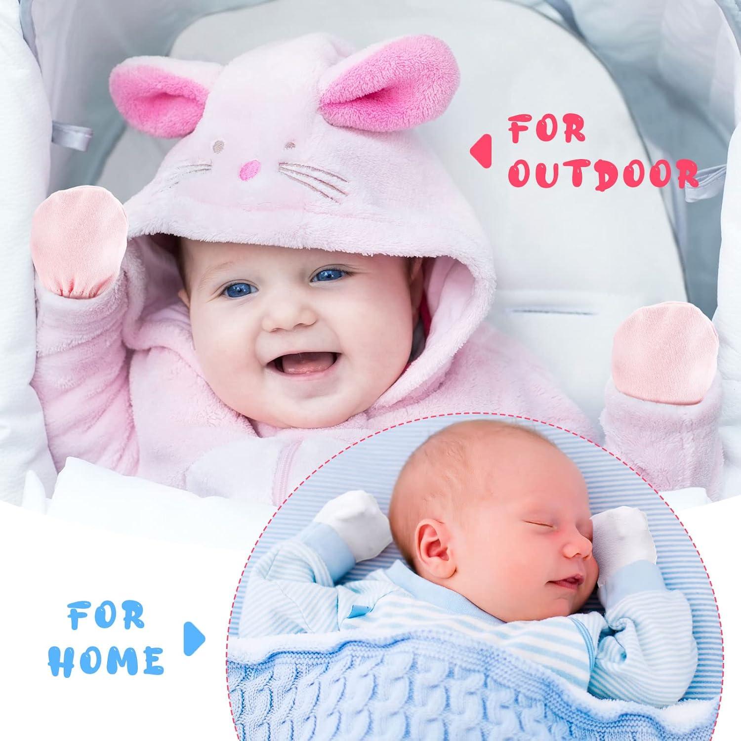 Mitones Ajustables para Bebés Newcotte - 6 Pares de Algodón