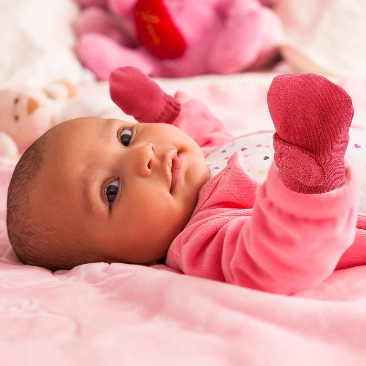 Mitones Ajustables para Bebés Newcotte - 6 Pares de Algodón