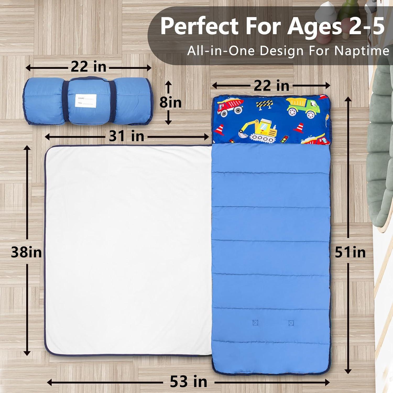 Colchoneta Ligera PRIMLECT para Niños 129.5x55.9cm con Almohada