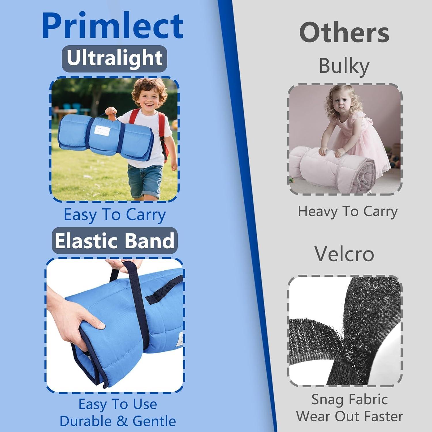 Colchoneta Ligera PRIMLECT para Niños 129.5x55.9cm con Almohada