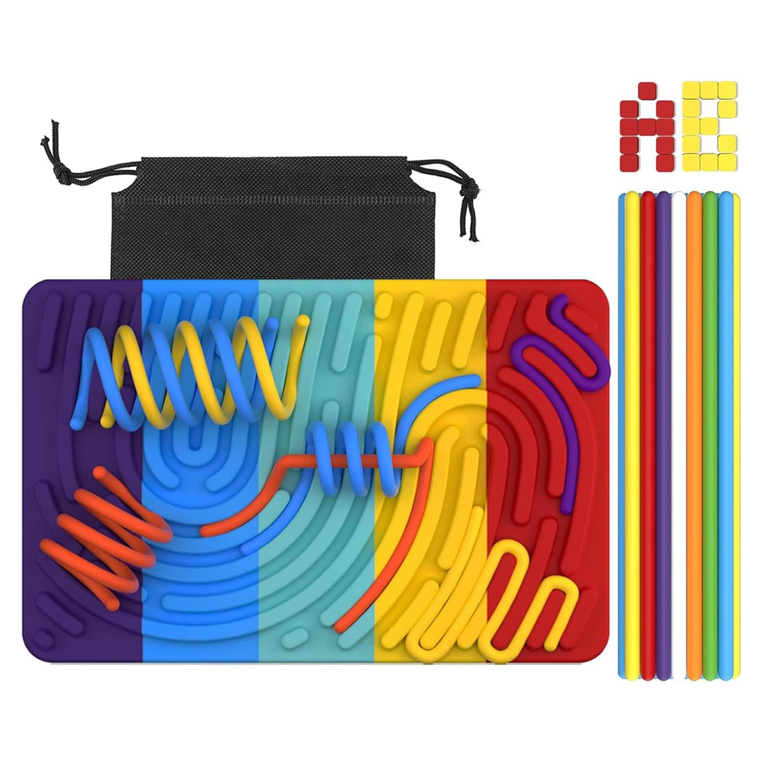 Tablero de Actividad Sensorial Uucoco Colorido para Niños 3+