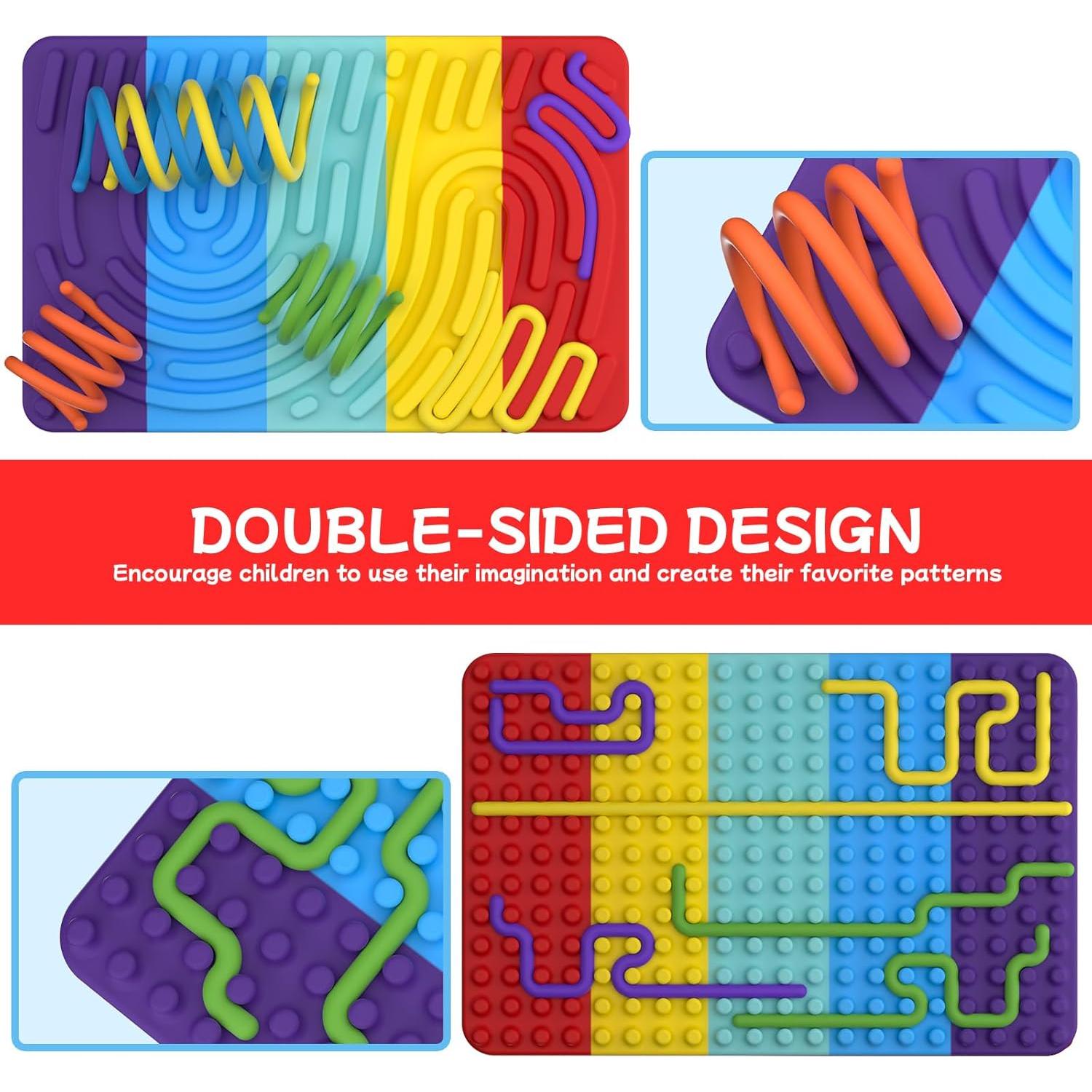 Tablero de Actividad Sensorial Uucoco Colorido para Niños 3+