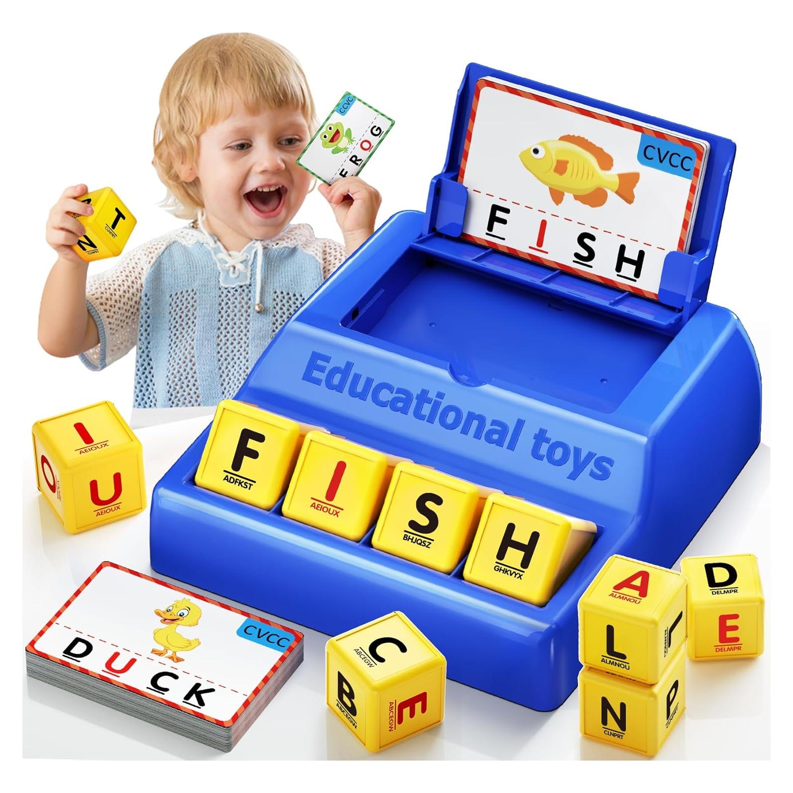 Juego de Emparejamiento de Letras Montessori HOPEEYE Azul Grande