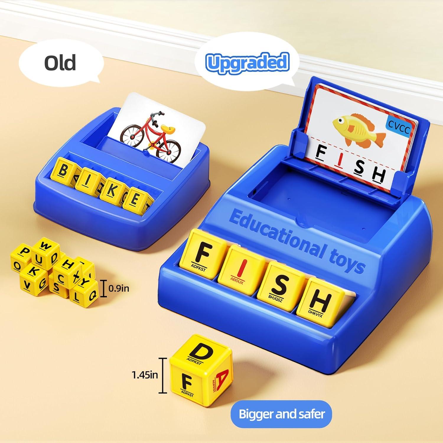 Juego de Emparejamiento de Letras Montessori HOPEEYE Azul Grande