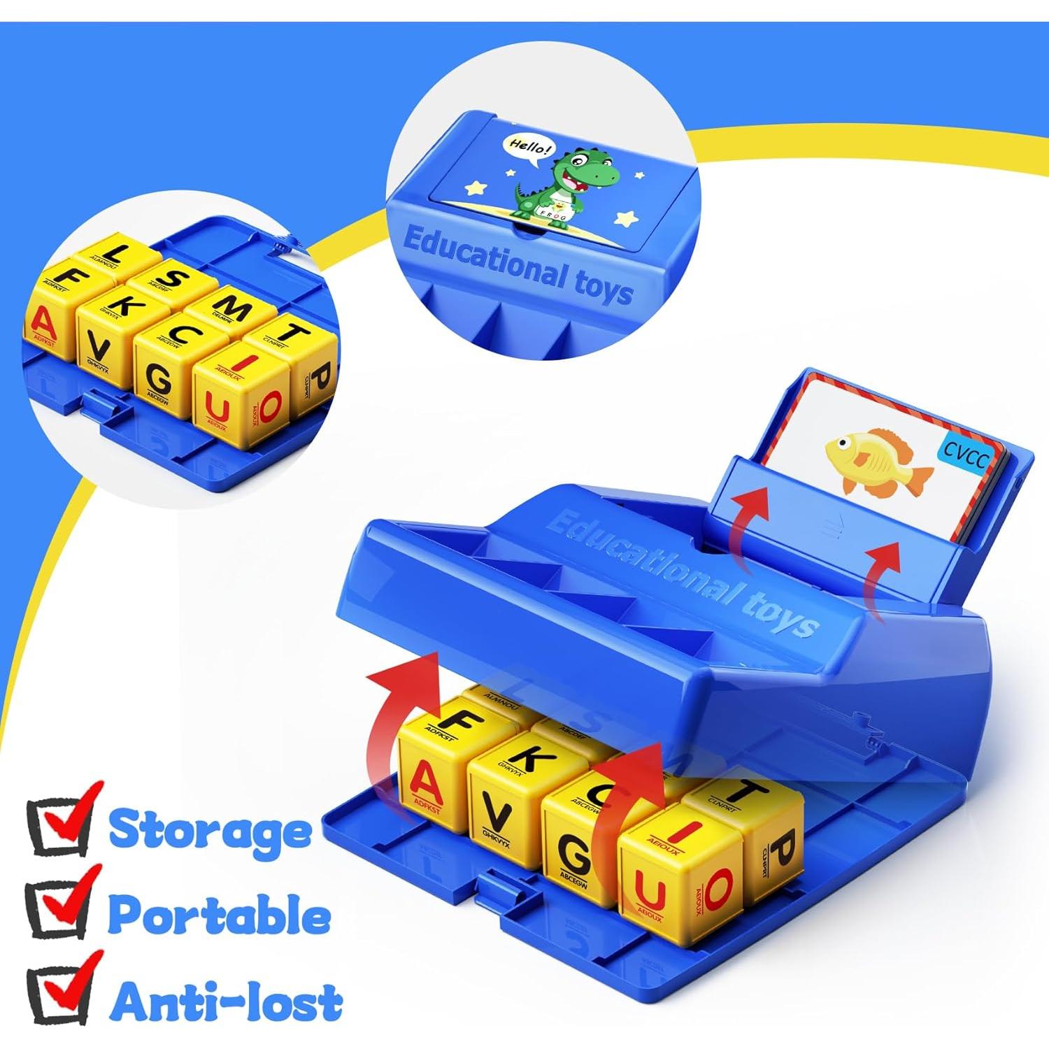 Juego de Emparejamiento de Letras Montessori HOPEEYE Azul Grande