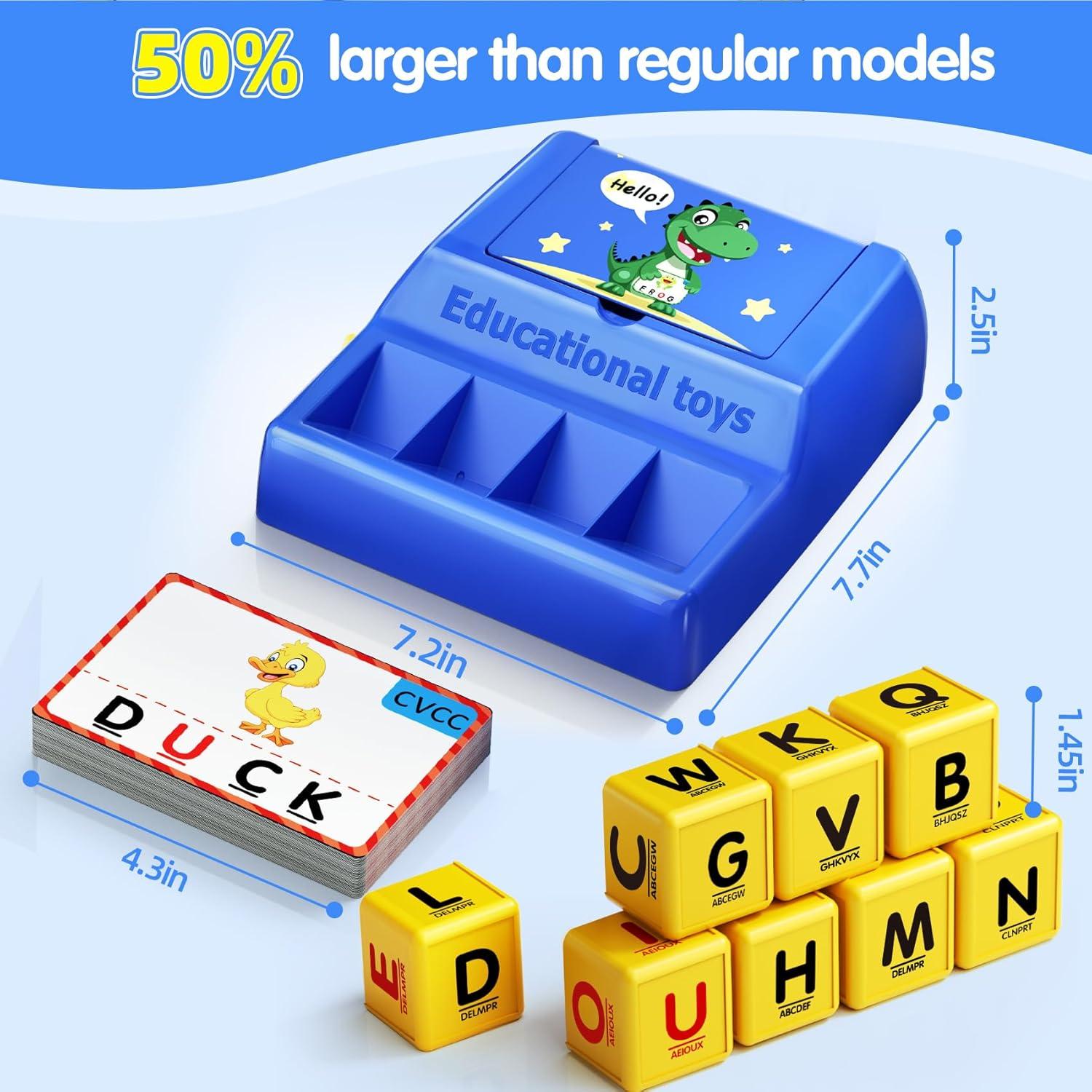 Juego de Emparejamiento de Letras Montessori HOPEEYE Azul Grande