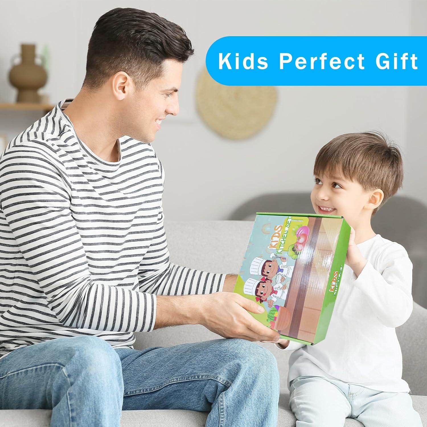 Juego de Cocina Montessori OLRMA 20 Piezas para Niños 4-12 Años