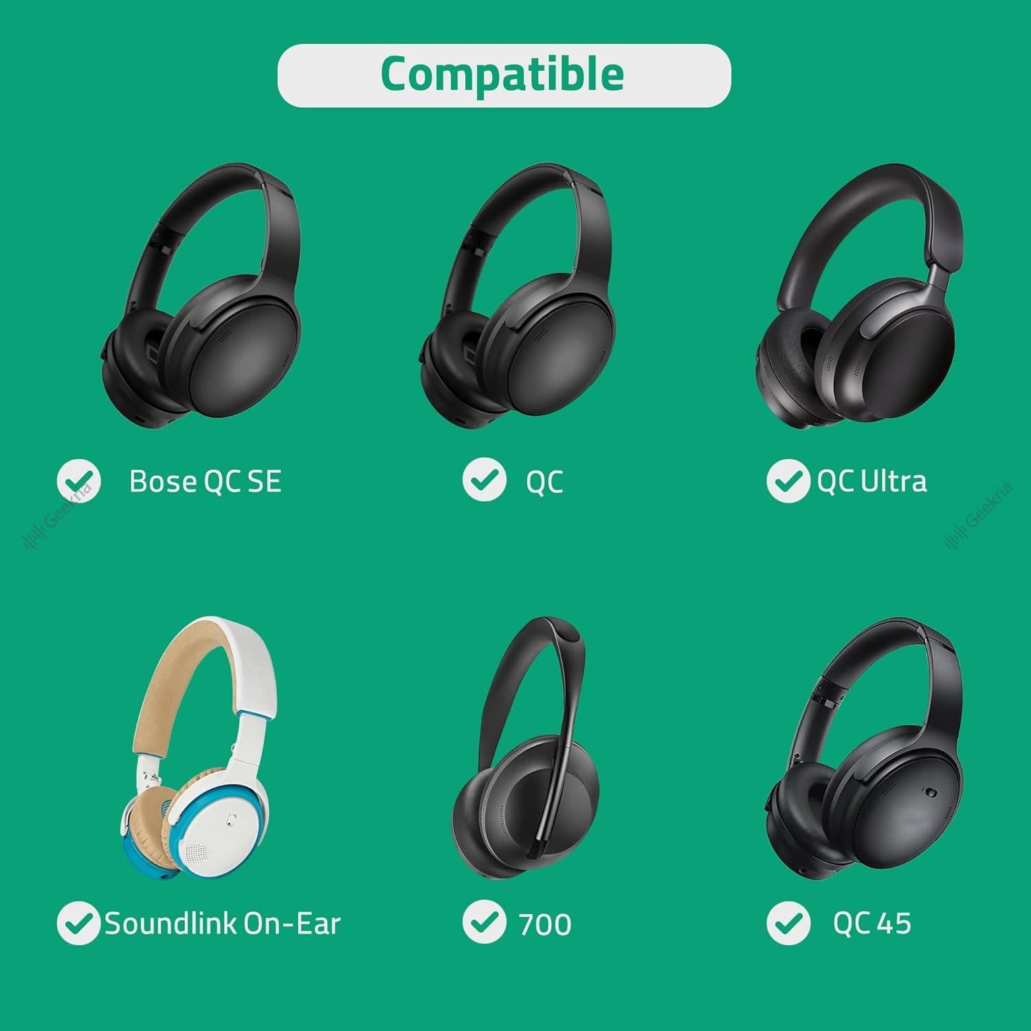 Cable de Audio GEEKRIA 2.5mm con Micrófono para Bose QC35 QC45