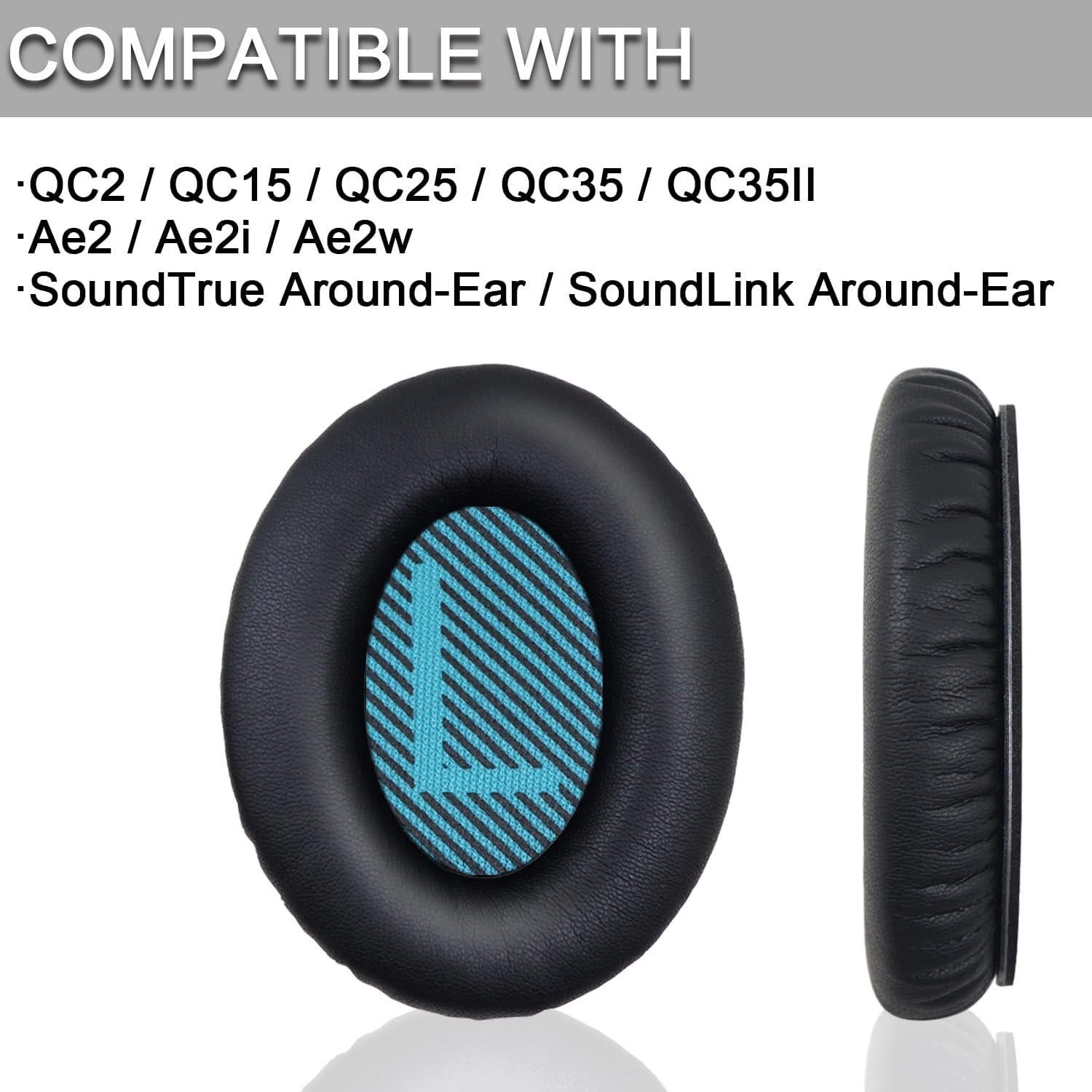 Almohadillas de Reemplazo HidaArk para Auriculares Bose QC35/25/15