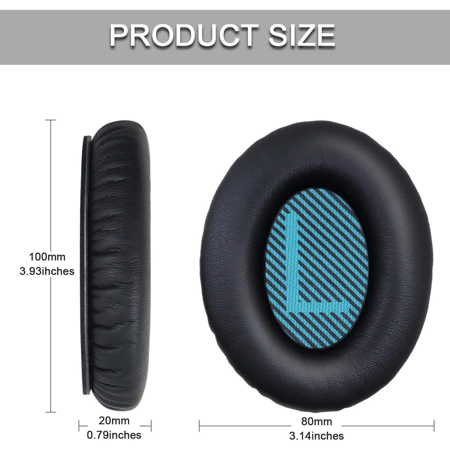 Almohadillas de Reemplazo HidaArk para Auriculares Bose QC35/25/15