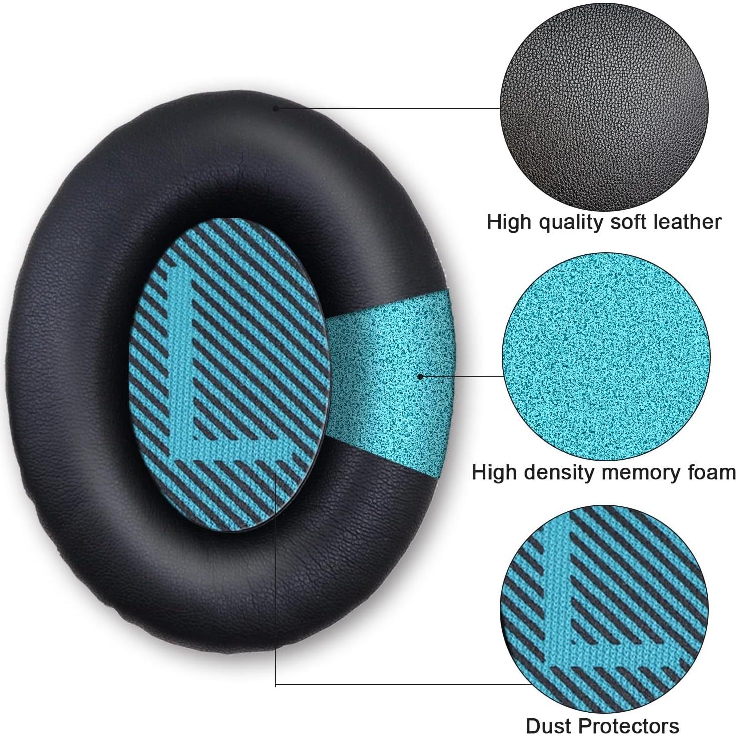 Almohadillas de Reemplazo HidaArk para Auriculares Bose QC35/25/15