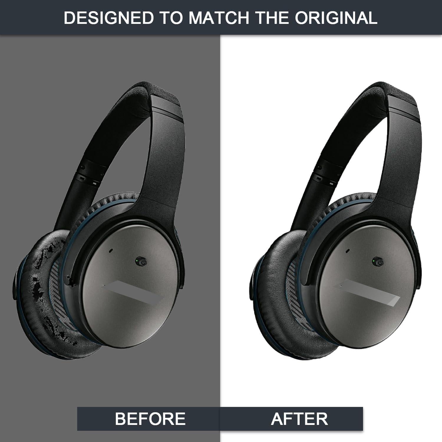 Almohadillas de Reemplazo HidaArk para Auriculares Bose QC35/25/15