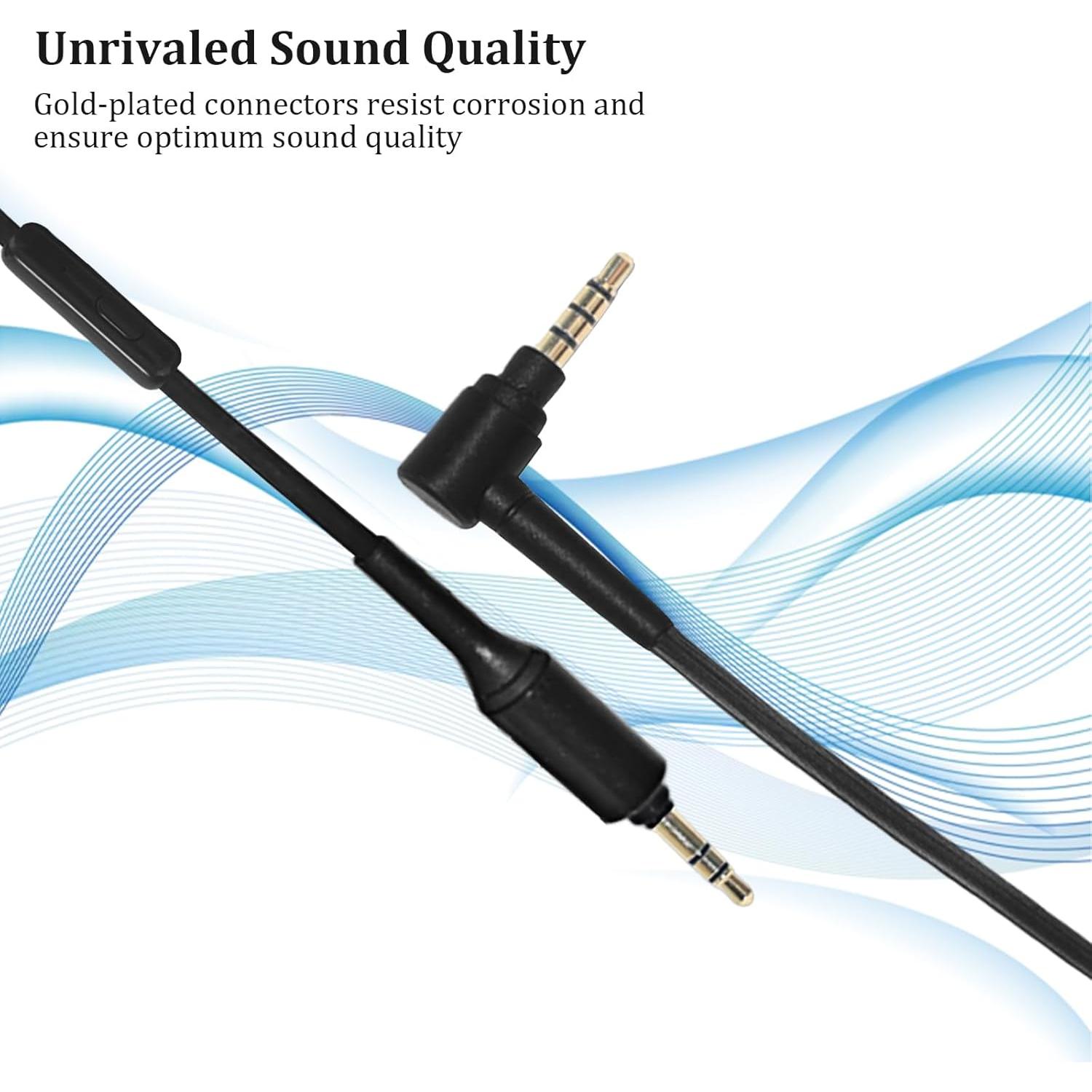 Cable de audio Adhiper 1.5m con micrófono para Sony WH-1000XM