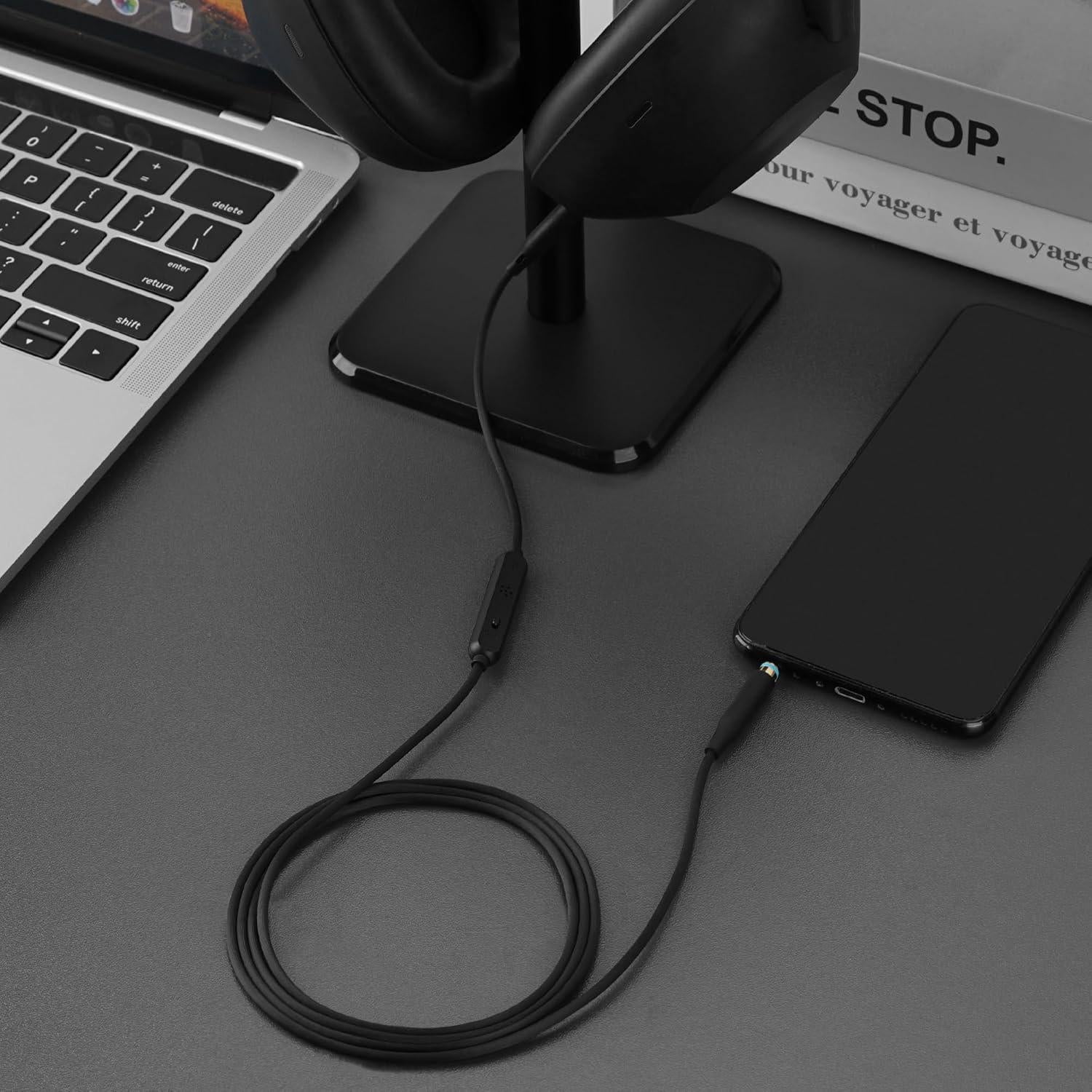 Cable de Audio GEEKRIA 3.5mm con Micrófono para Sony WH-1000XM6/1000XM5